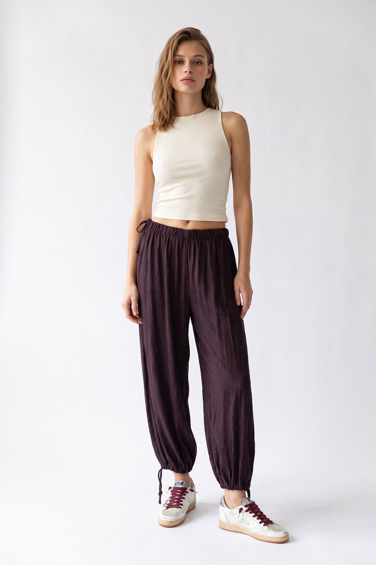 MIXRAY Tencel Straight-Leg Pants 2