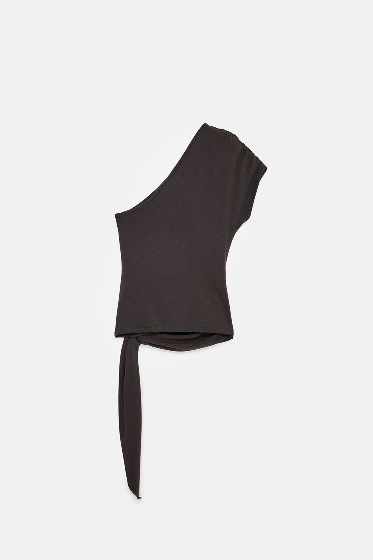 DILVIN Asymmetrical Tie Detail Blouse 6