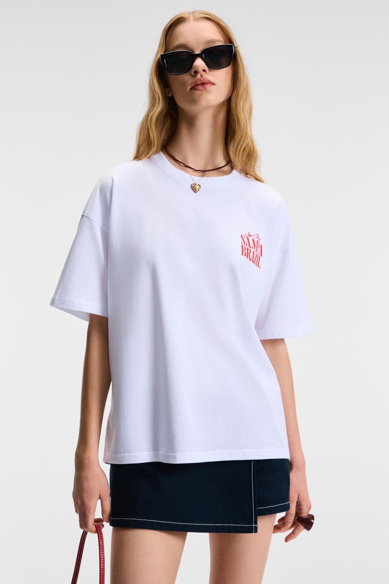 GRIMELANGE Oversized Crew Neck Printed T-Shirt 1