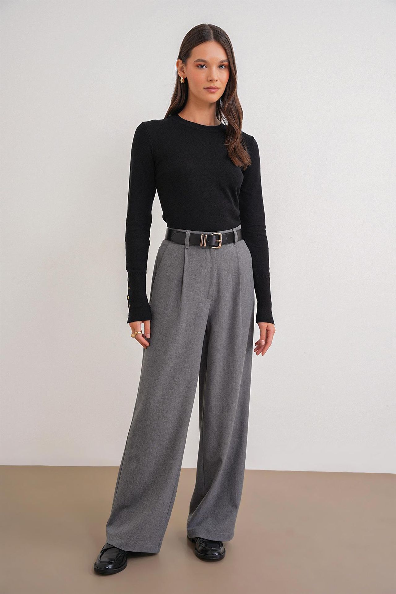 Mixray Crew Neck Knit Sweater 2