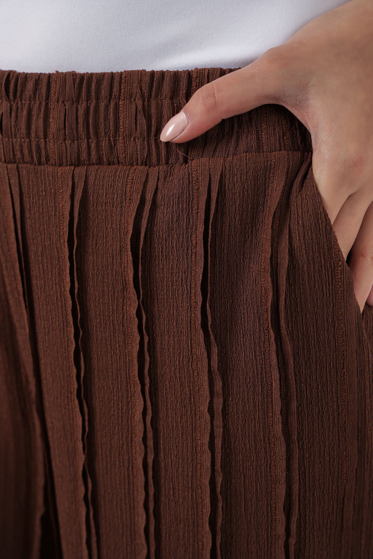 BDART Wide Leg Textured Pull-On Trousers 6