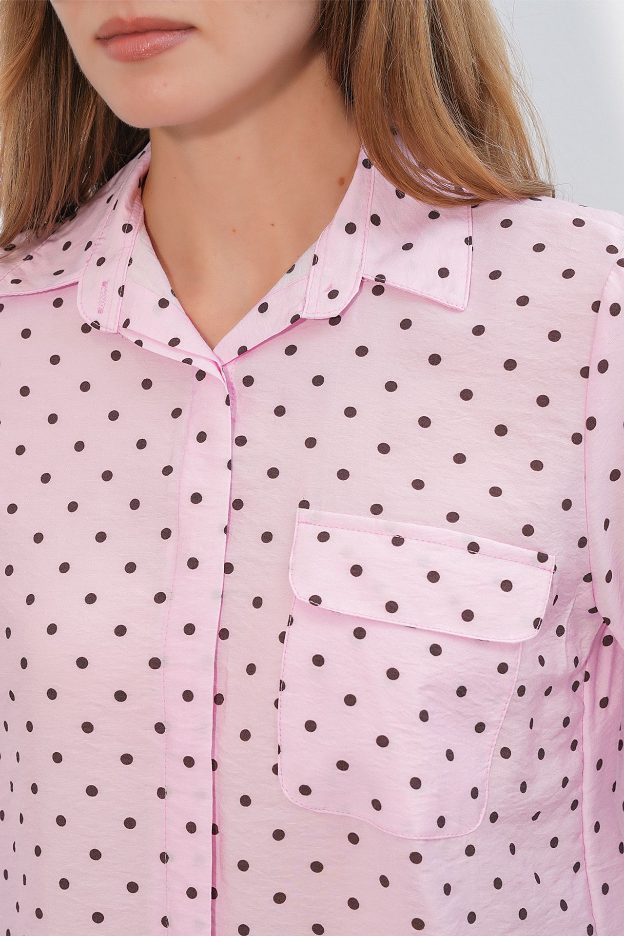 BDART Oversized Polka Dot Woven Shirt