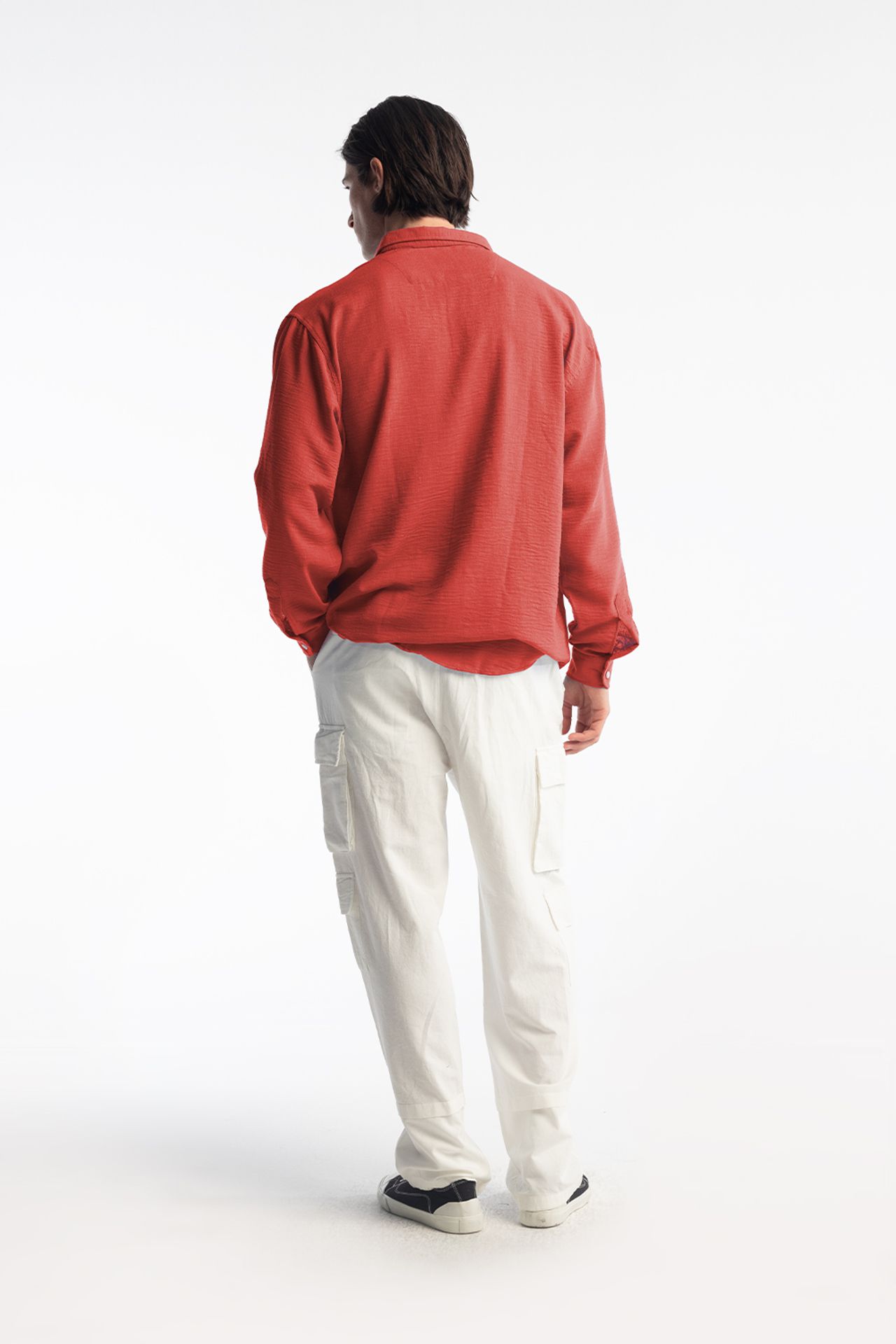 GIESTO Oversized Button-Up Long Sleeve Shirt 3