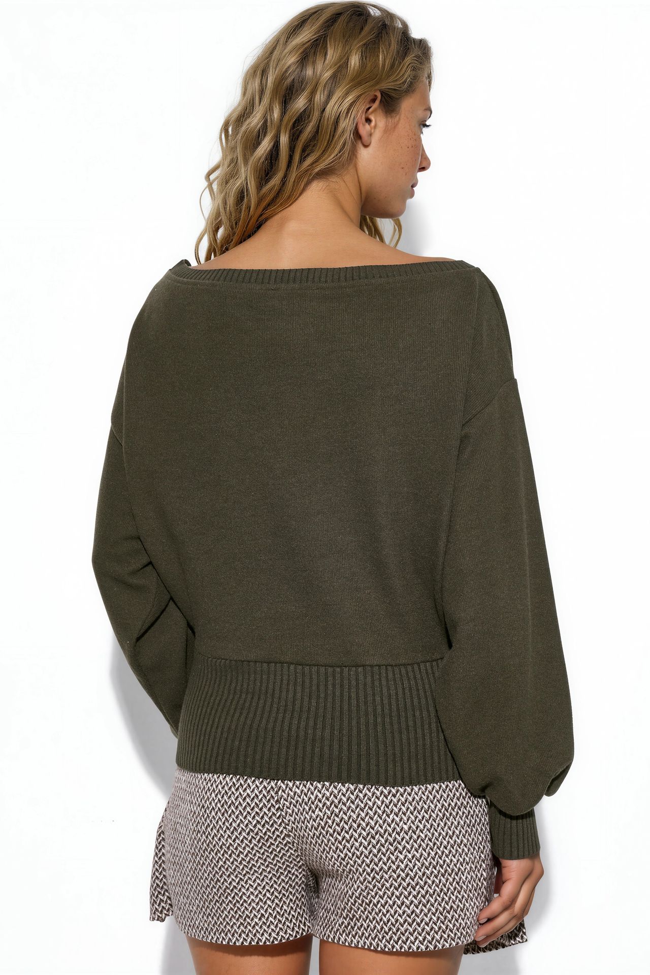 BUSEM Women's Ribbed Crew Neck Sweater 3
