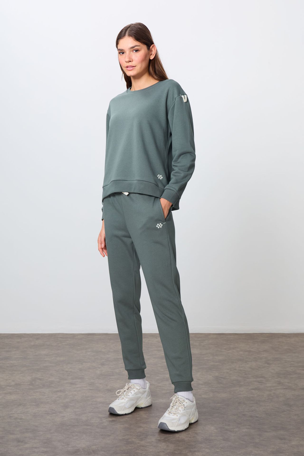 TOMMY Oversized Ribbed Sweatshirt And Pants Set 5