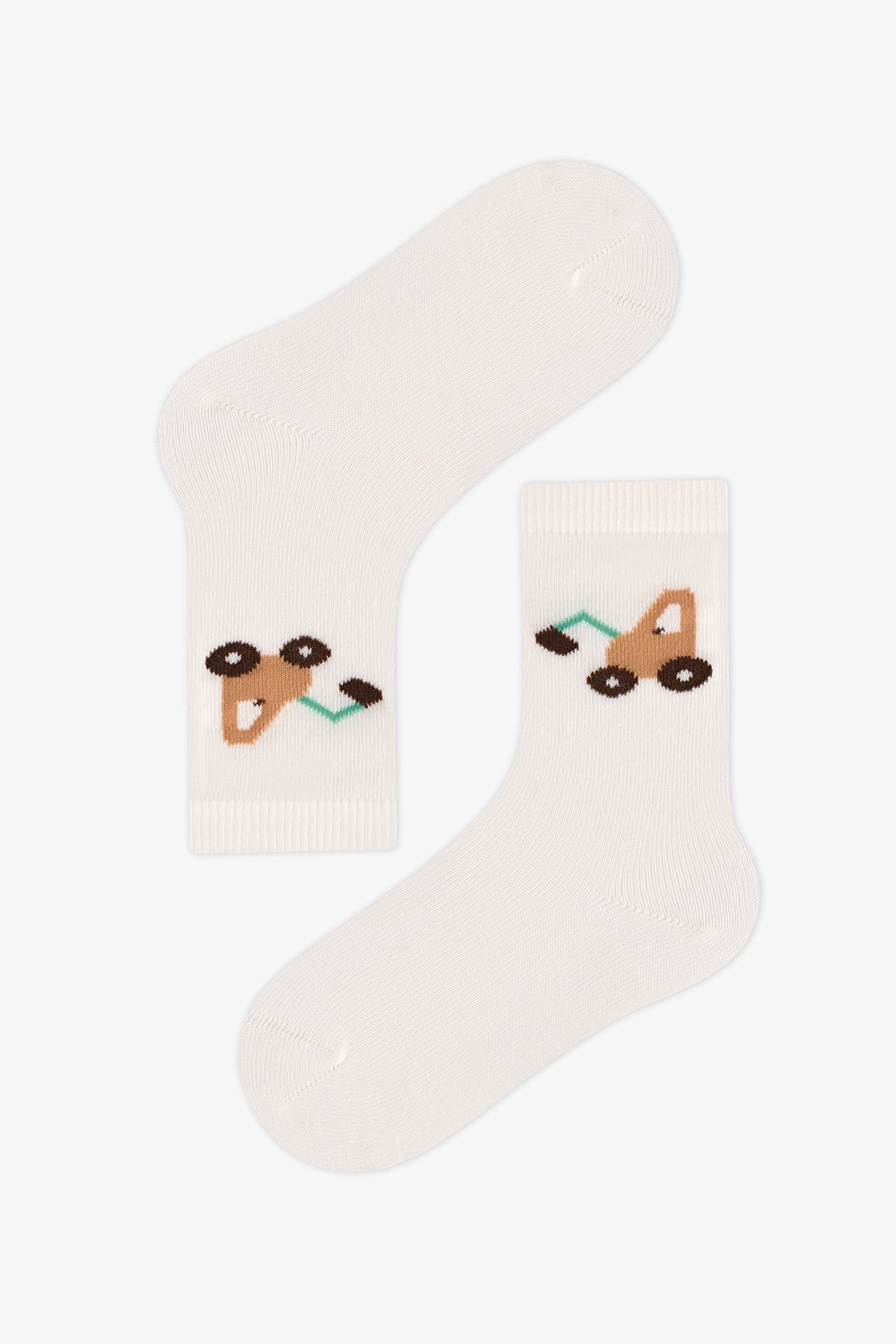 PENTI Boys' Tractors Car Patterned Double Crew Socks 2