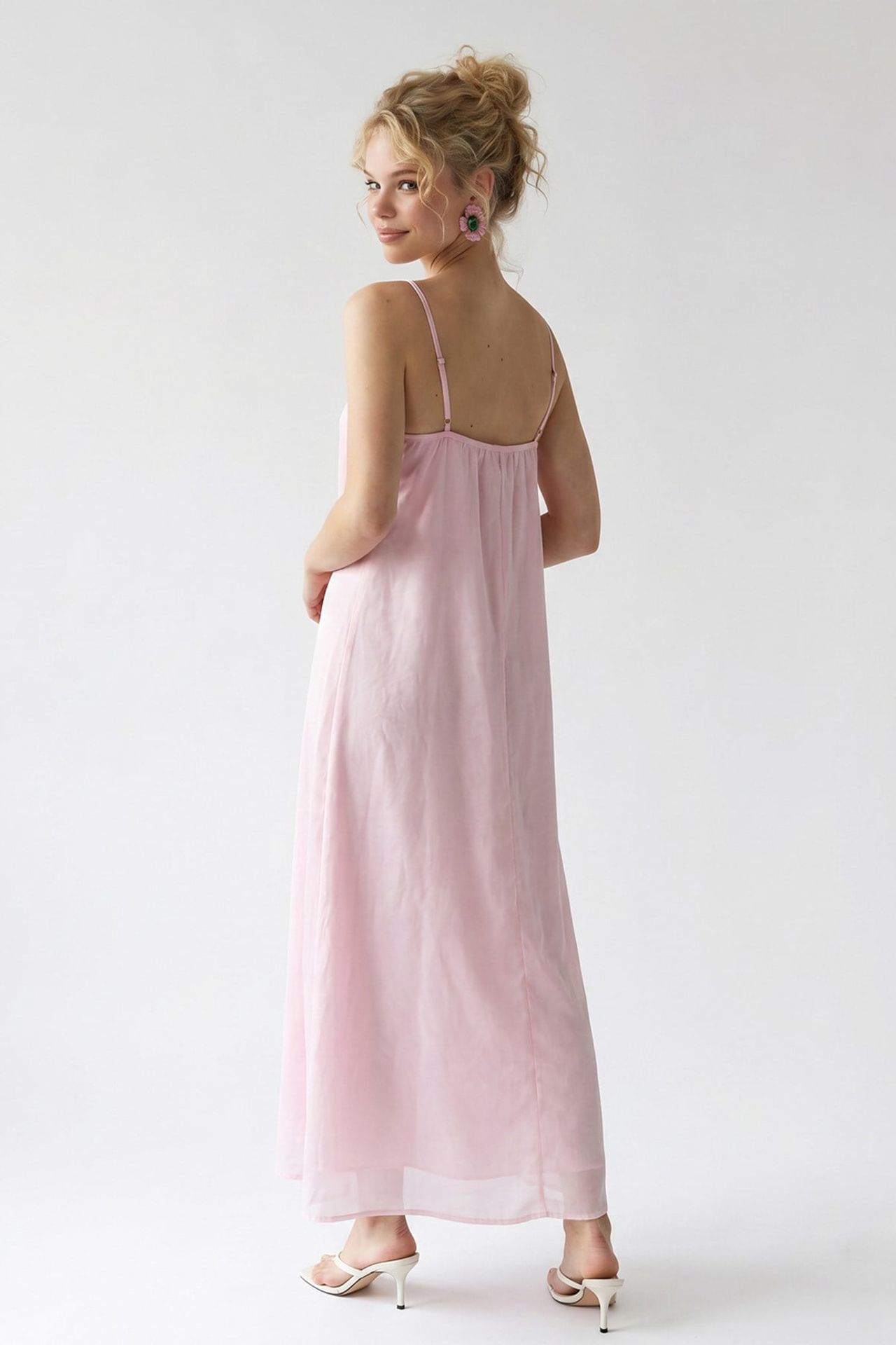MIXRAY Sleeveless A-line Maxi Dress 4