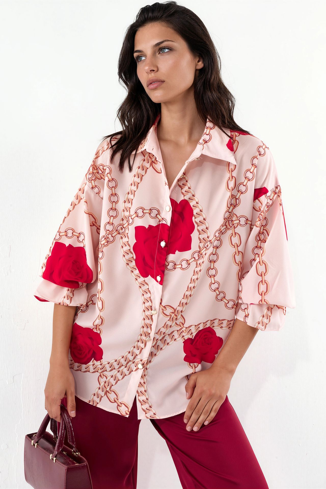 MSN Printed Crepe Shirt 2
