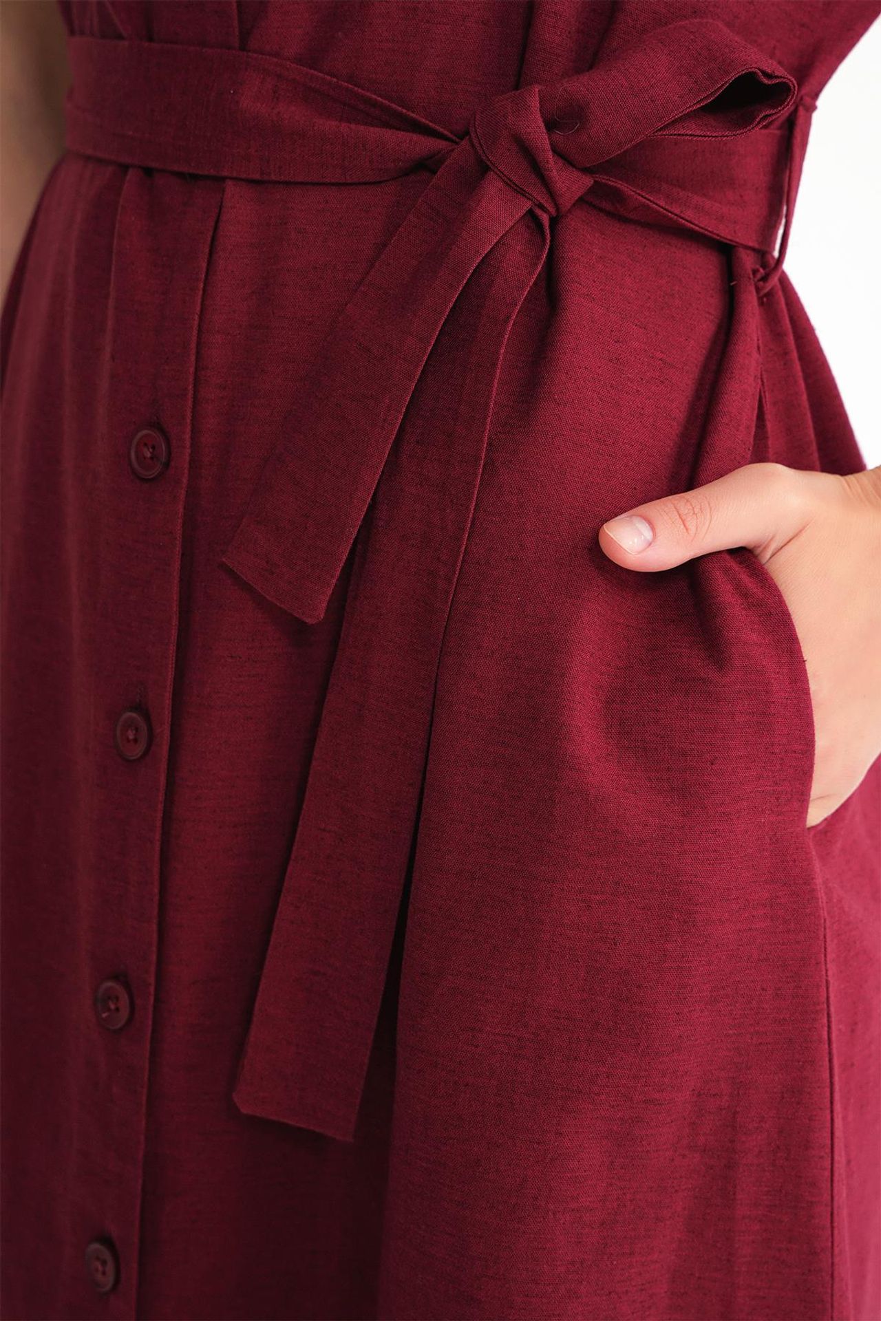 Mixray Belted Shirt Dress 5