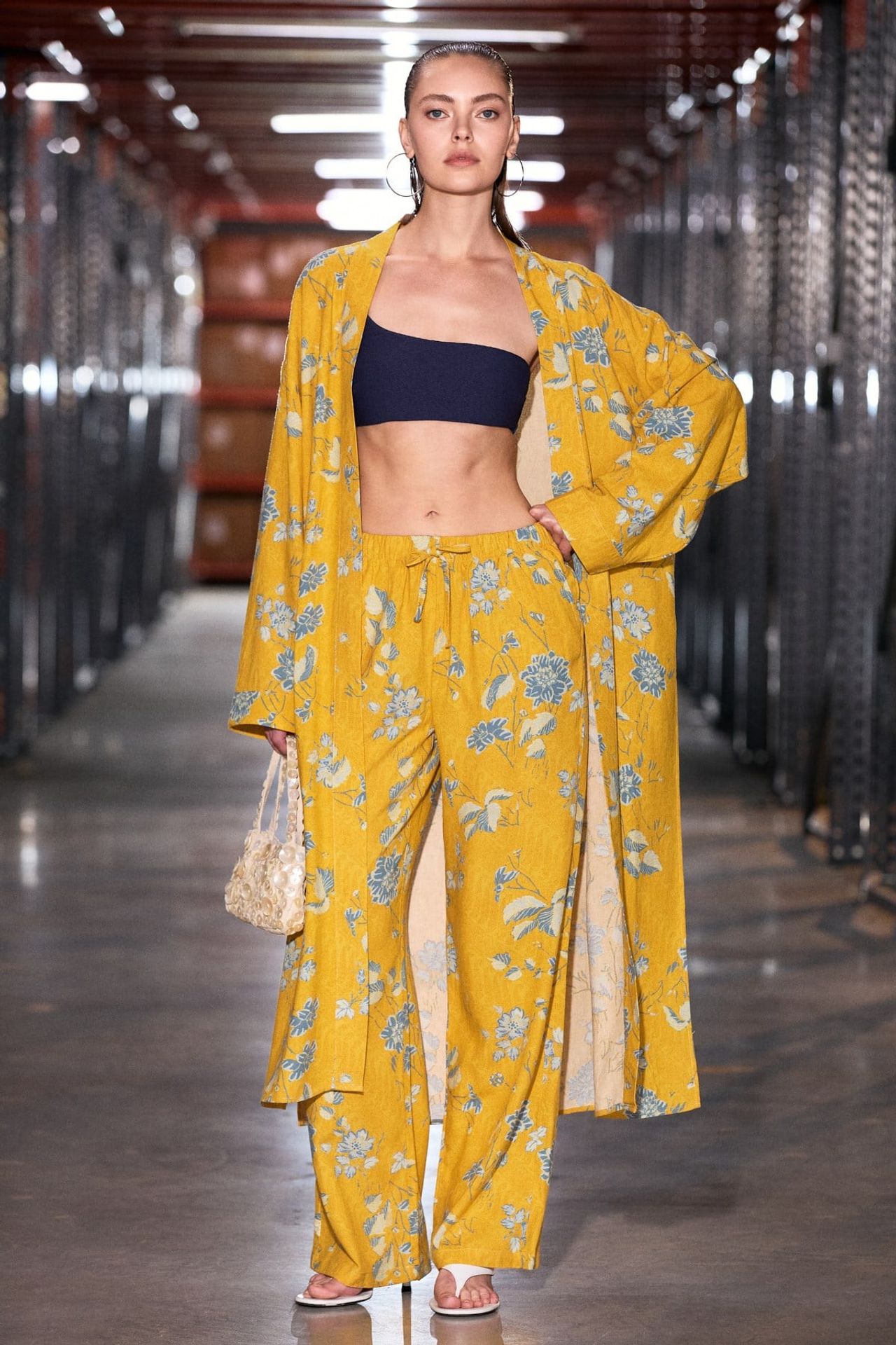 GRIMELANGE Open Front Wide Sleeve Kimono 2
