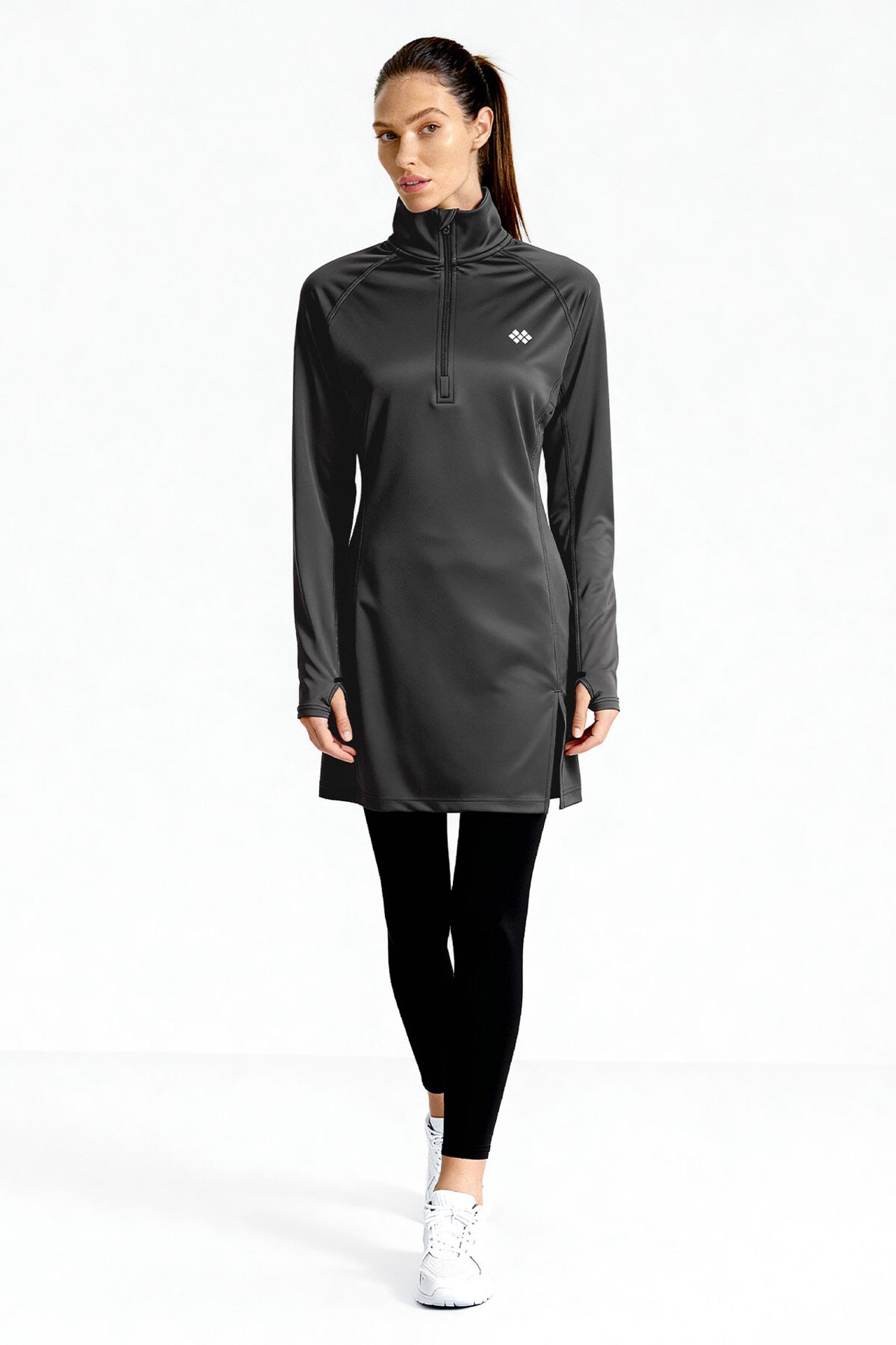 TOMMY Long-sleeve Knit Tunic Top With Half Turtleneck 3