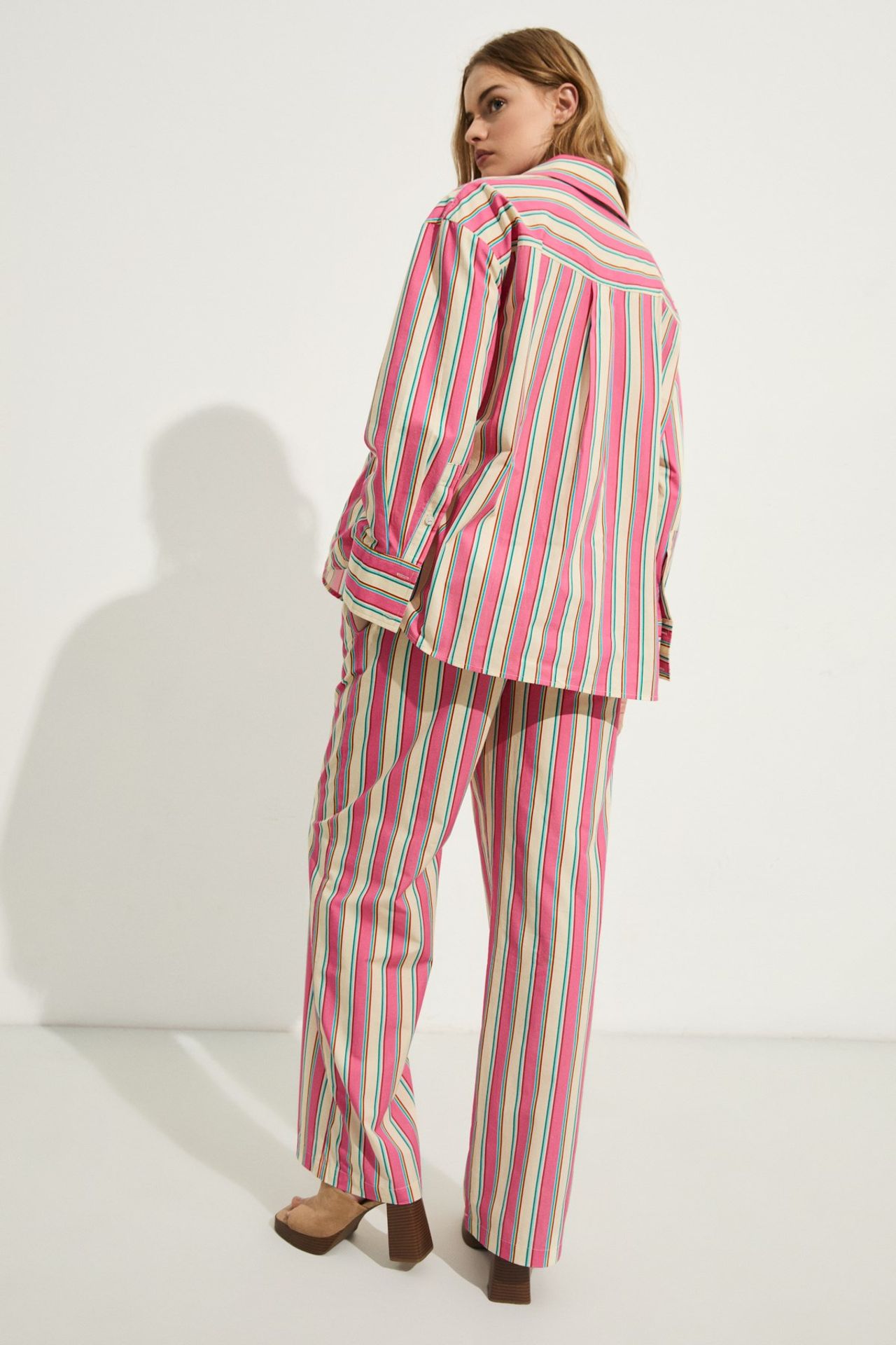 GRIMELANGE Striped Wide Leg Trousers 5