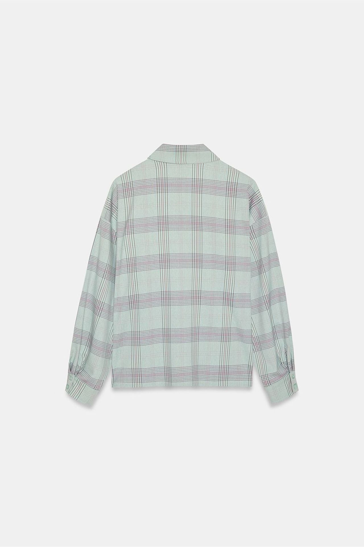 DILVIN Oversized Plaid Woven Shirt 6