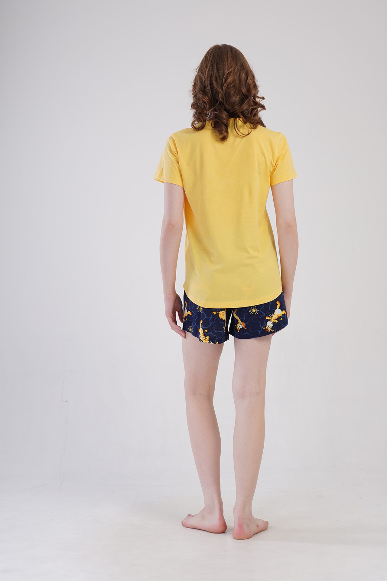 YAKE Kısa Kollu 2 Parçalı Pijama Takımı 5