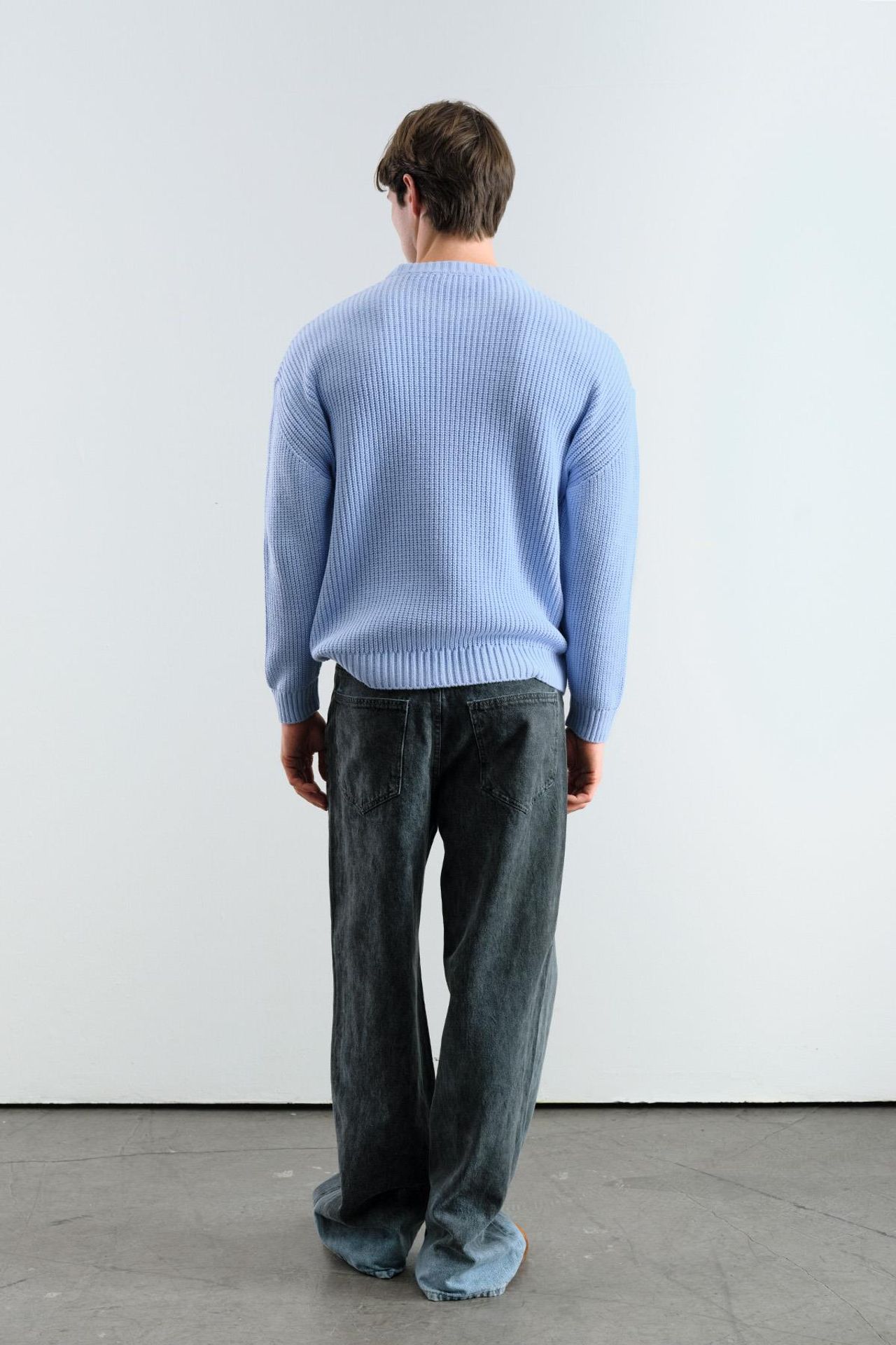 GIESTO Comfort Fit Ribbed Crew Neck Sweater 3