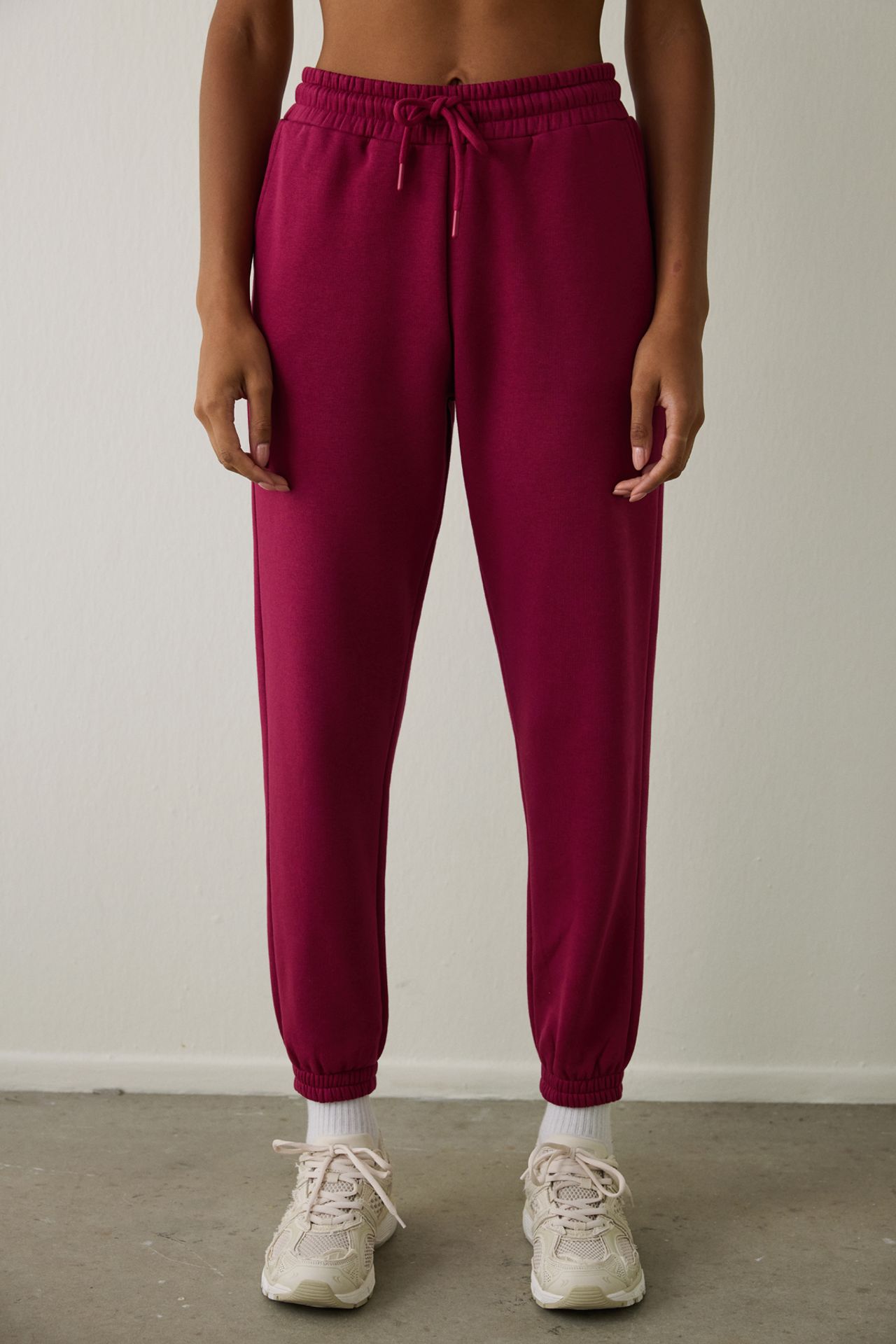 PENTI High Waist Tie Detail Brushed Sweatpants 2