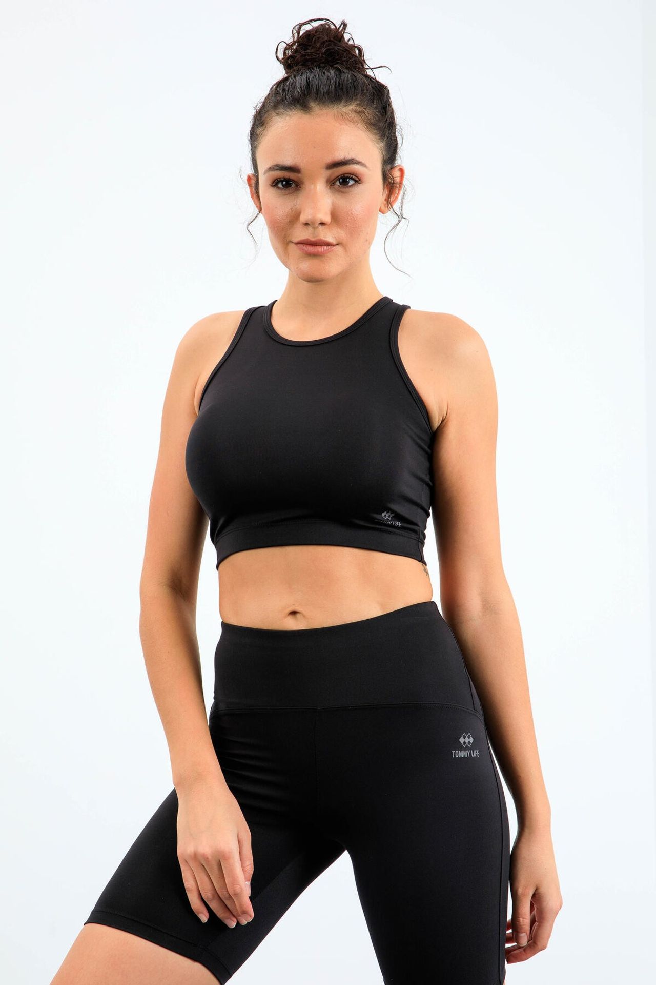 TOMMY Sleeveless Crew Neck Active Set With Cycling Shorts 5