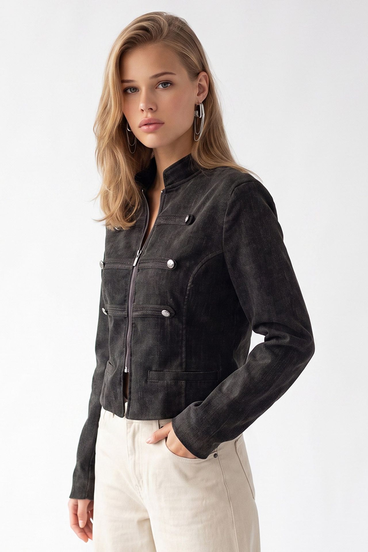 MIXRAY Women's Tailored Blazer 3