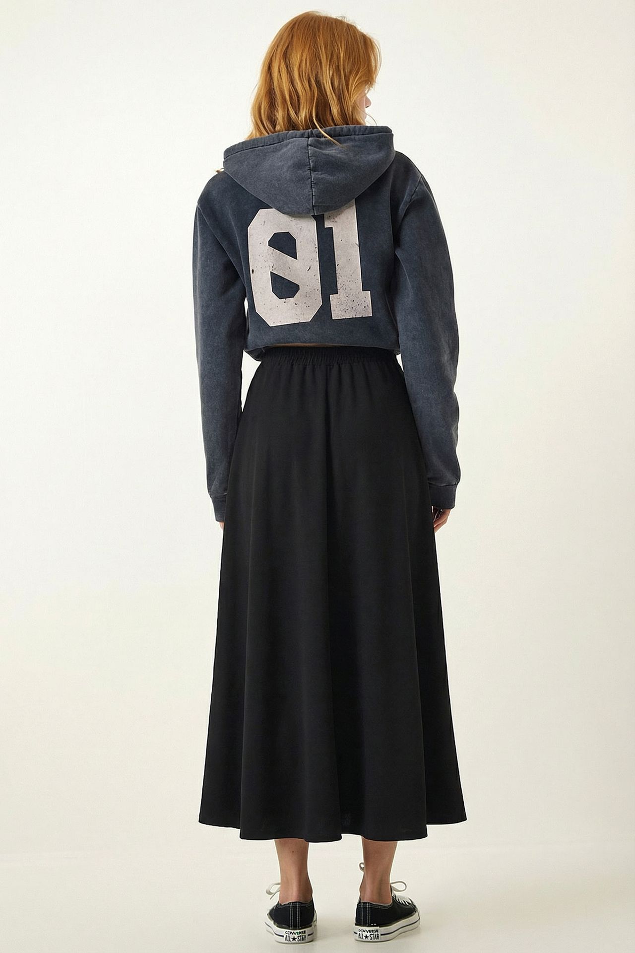 ISTANBUL Elastic Waist Maxi Skirt 4