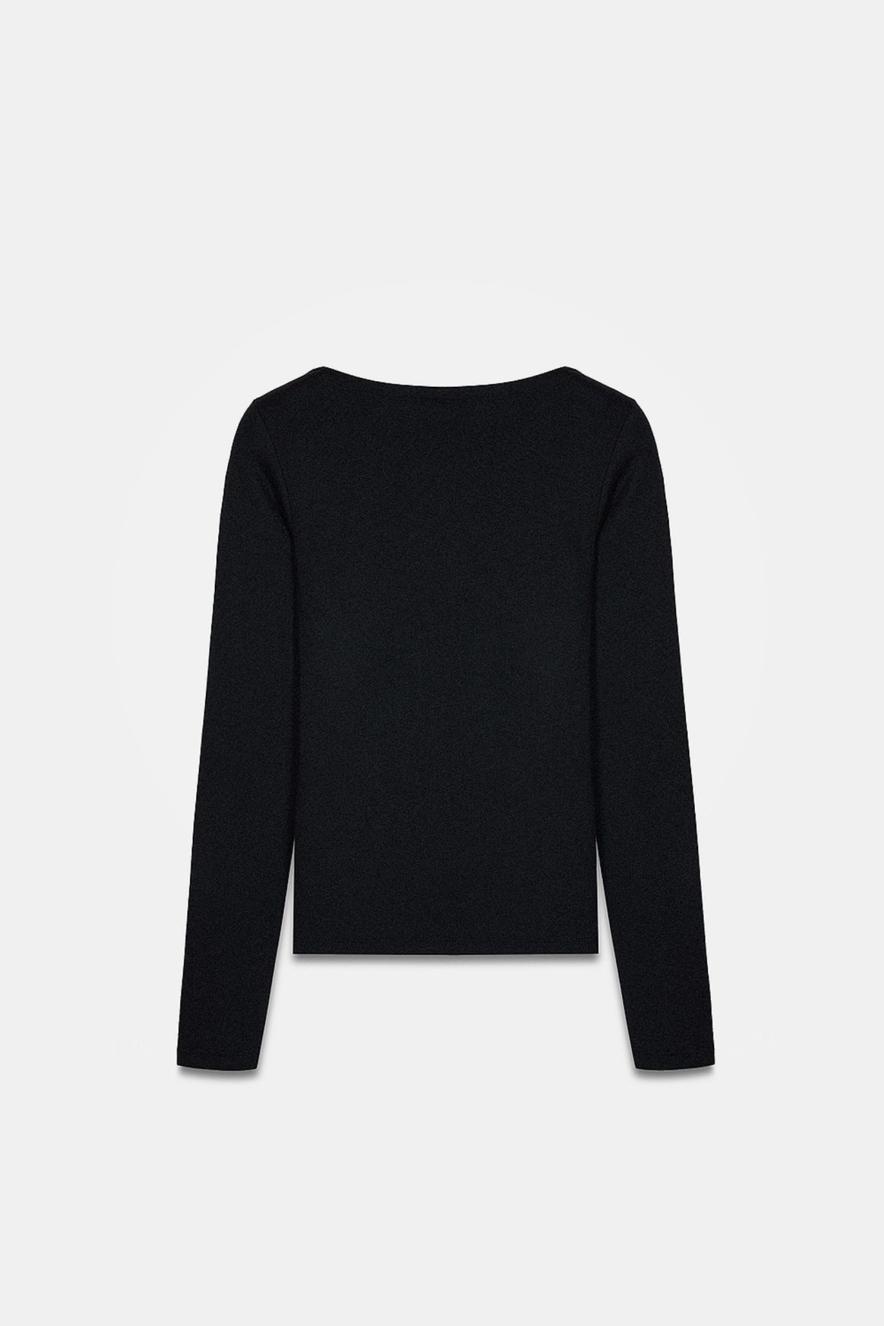 DILVIN Kadın Slim Fit Kayık Yaka Uzun Kollu Bluz 6