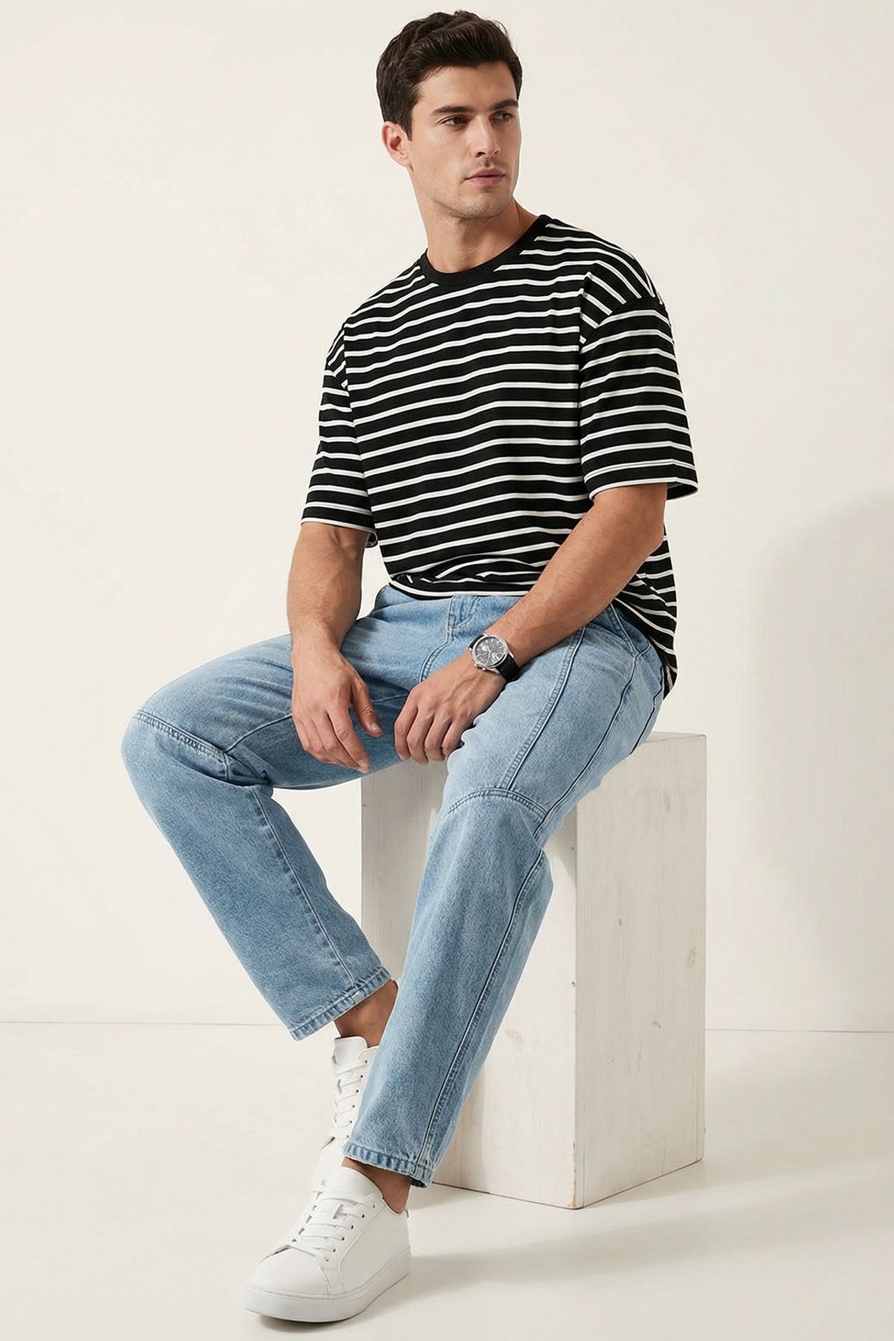 BDART Baggy Denim Pants with Drawstring Waist 3