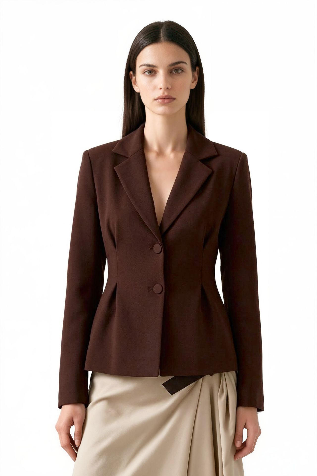 PUCKA Women’s Crepe Blazer Jacket 1