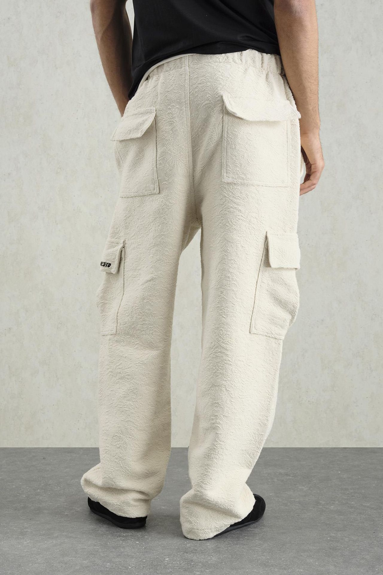 GIESTO Relaxed Fit Jacquard Pants 2