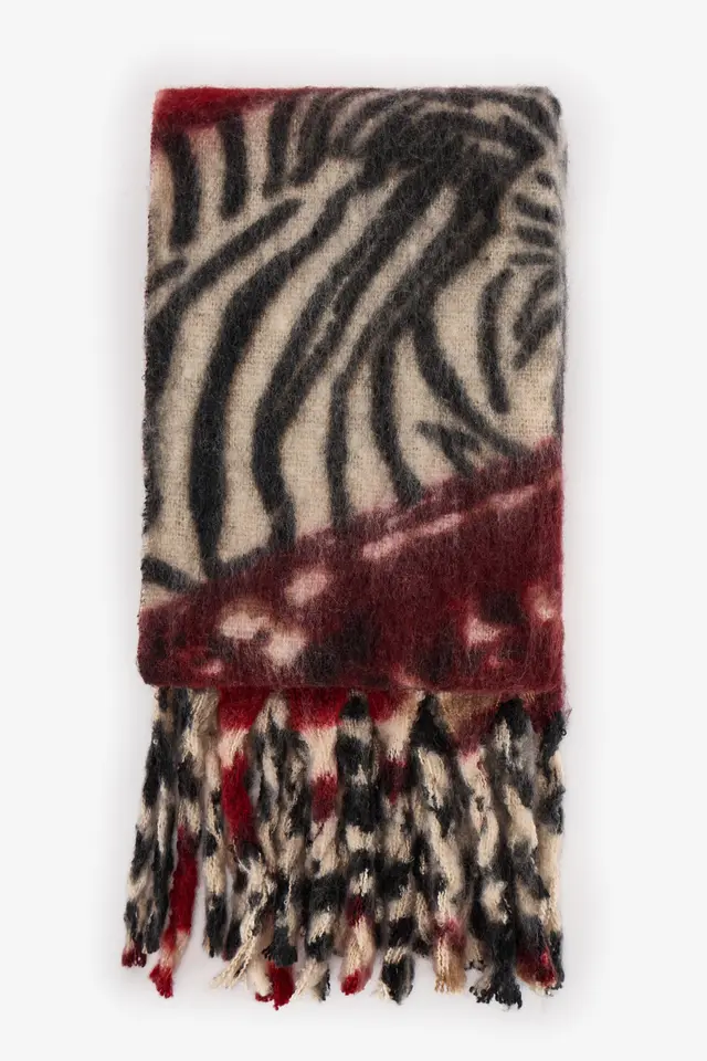 PENTI Erica Zebra Pattern Scarf
