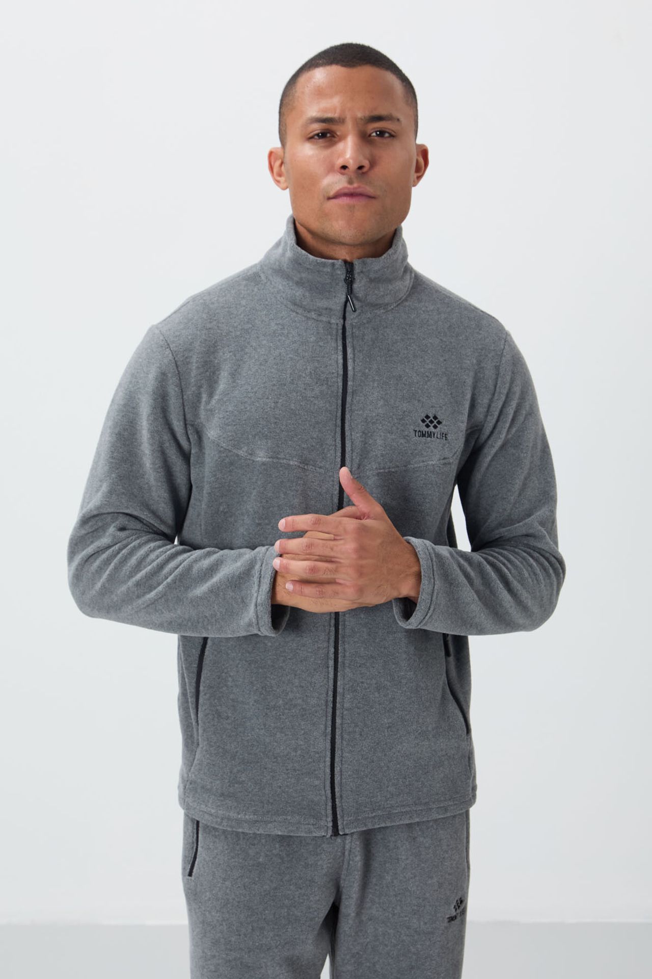 TOMMY Men's Zipper Sweatshirt And Pants Set 2