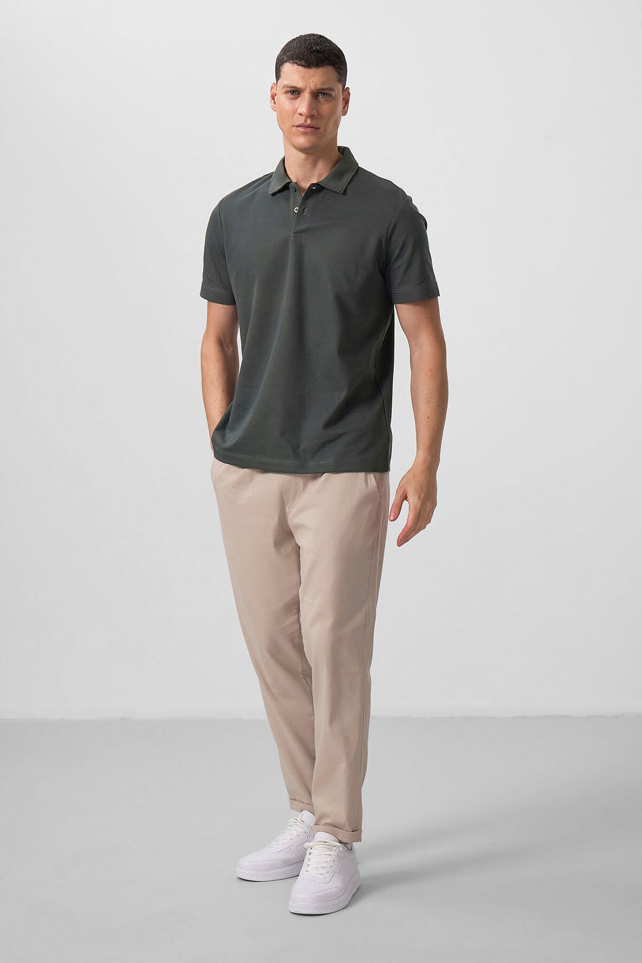 TOMMY Men's Cotton Elastane Polo T-Shirt 2