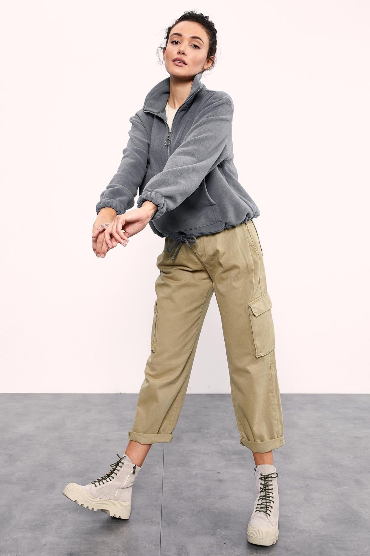 TOMMY Oversized Half-zip Plush Sweatshirt 5