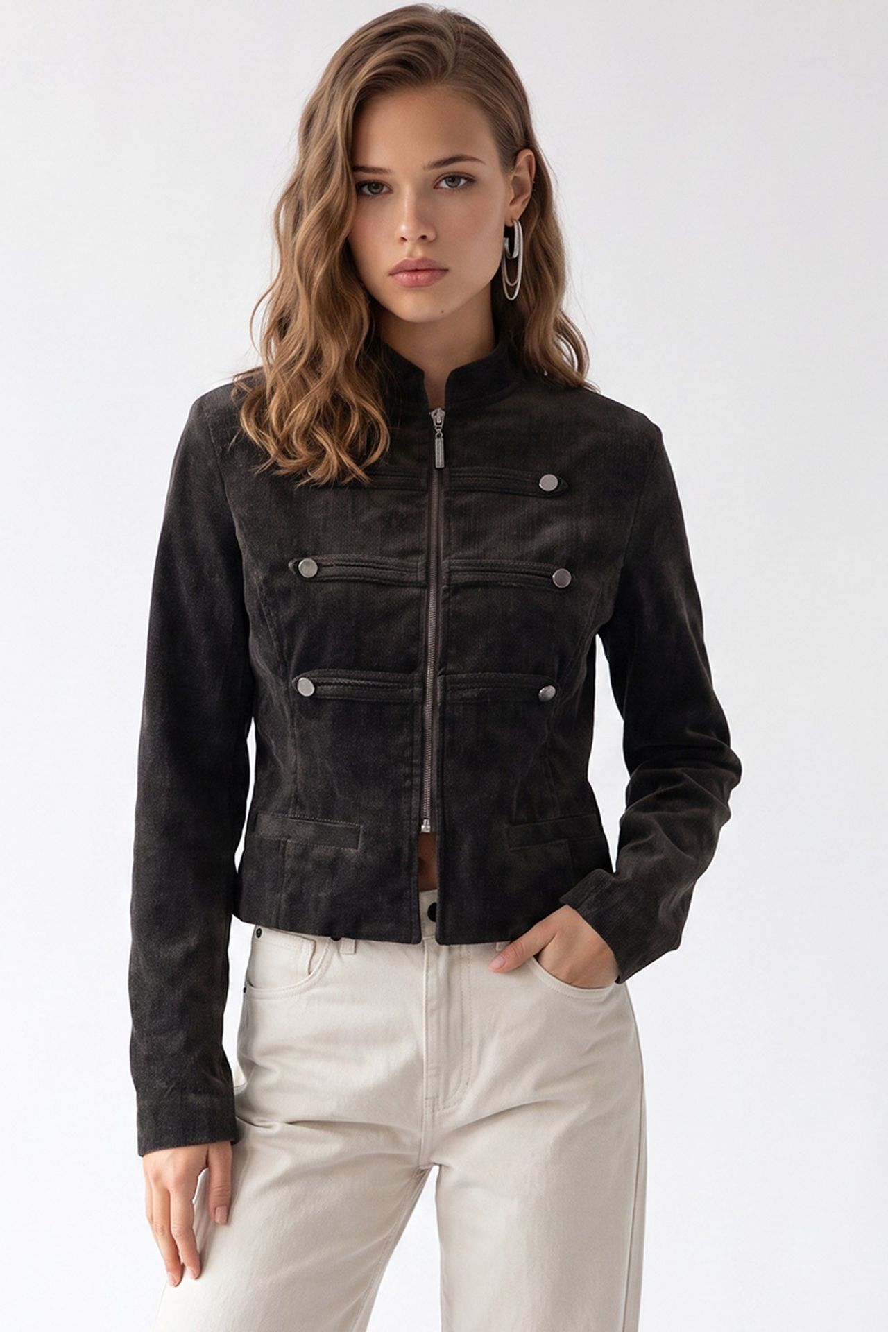 MIXRAY Women's Tailored Blazer 1
