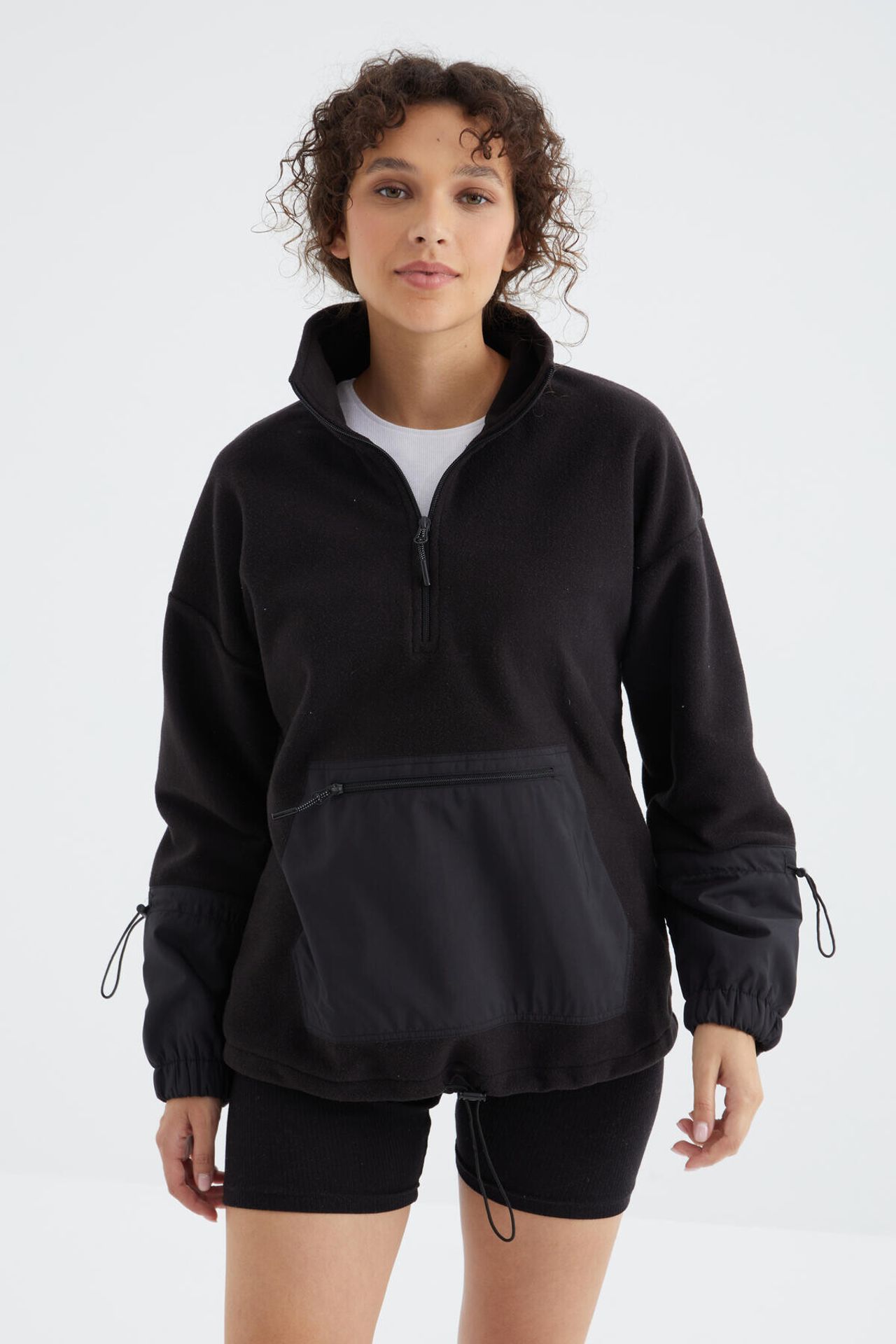 TOMMY Oversized Plush Half-Zip Sweatshirt 4