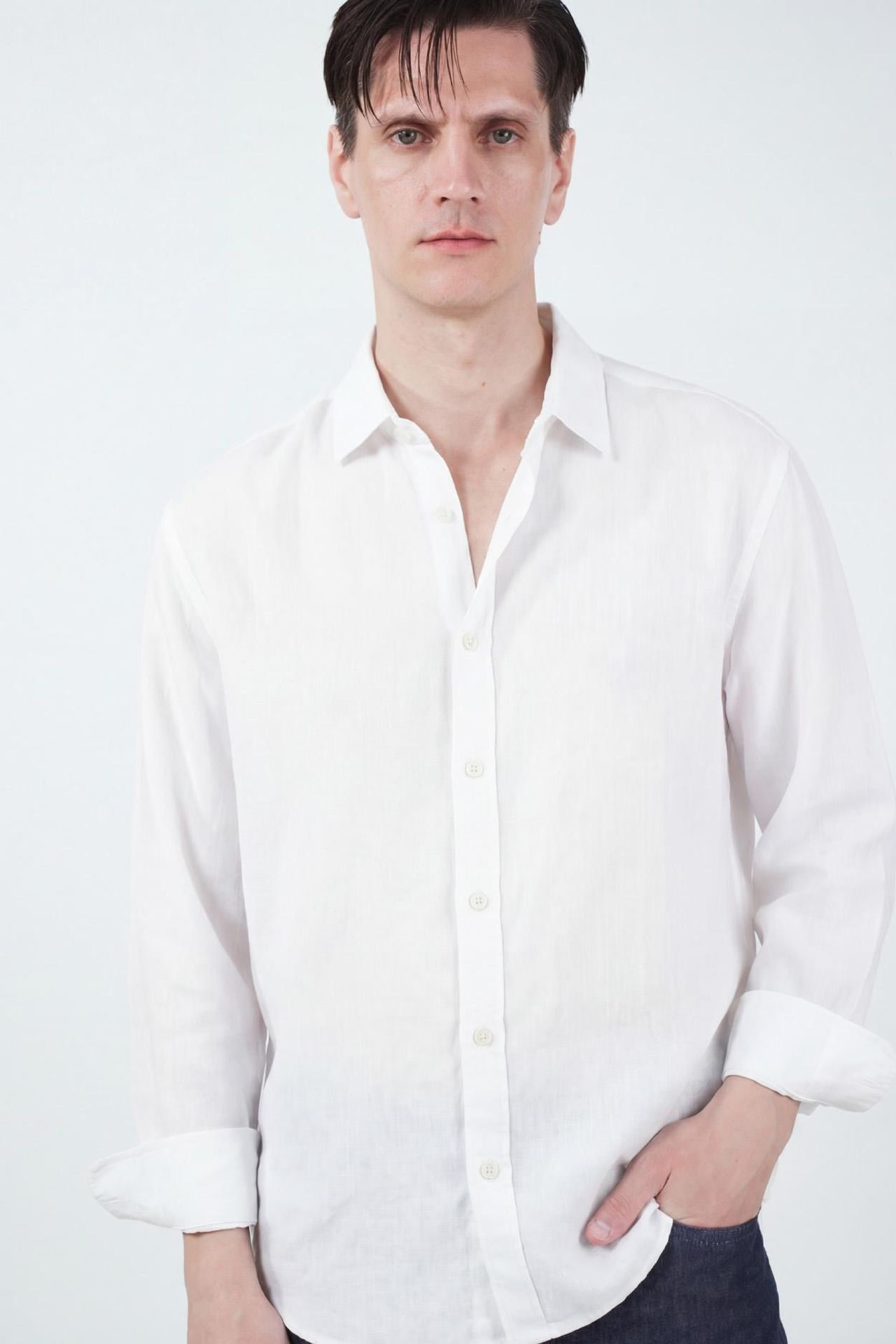 GIESTO Oversized Button Up Shirt with Shirt Collar 2