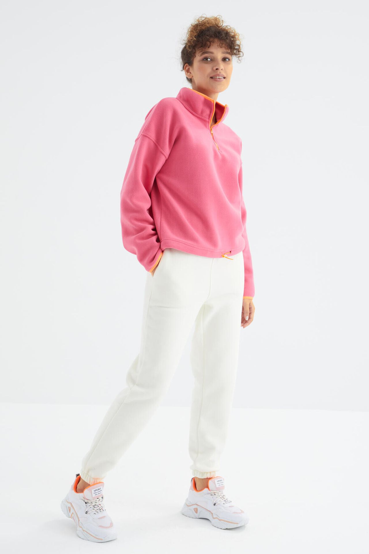 TOMMY Women's High-Waist Fleece Jogger Sweatpants 5