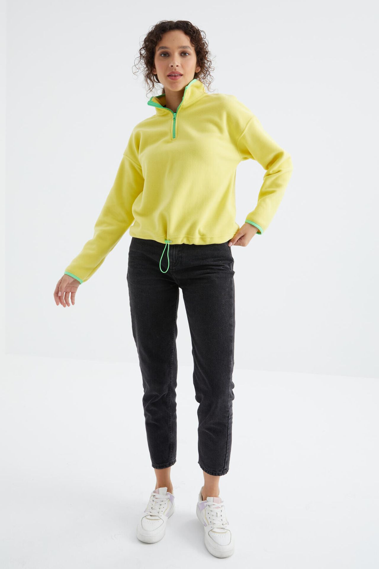 TOMMY Oversized Plush Half-zip Sweatshirt