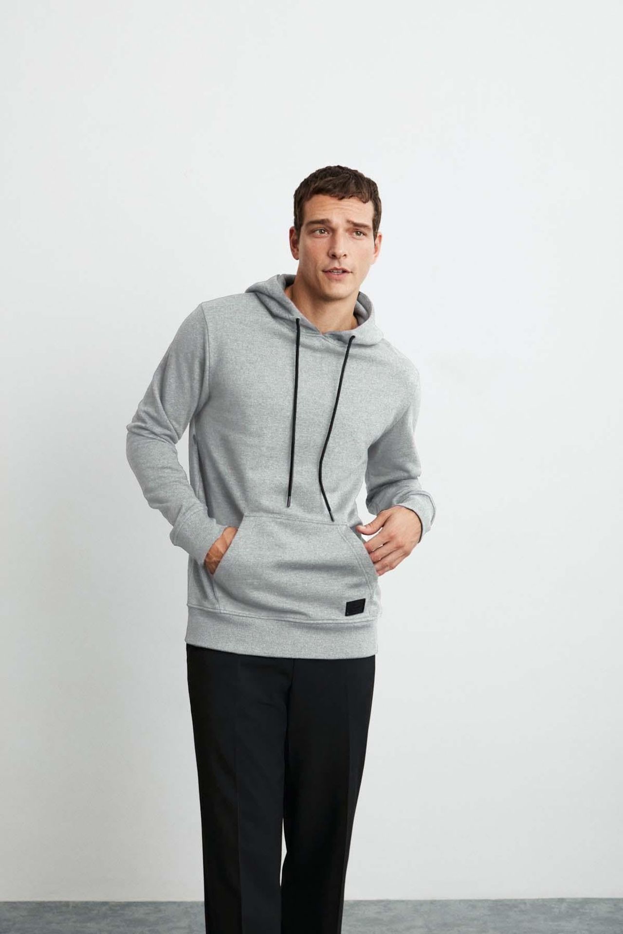 GRIMELANGE Kapüşonlu Cepli Normal Sweatshirt 1