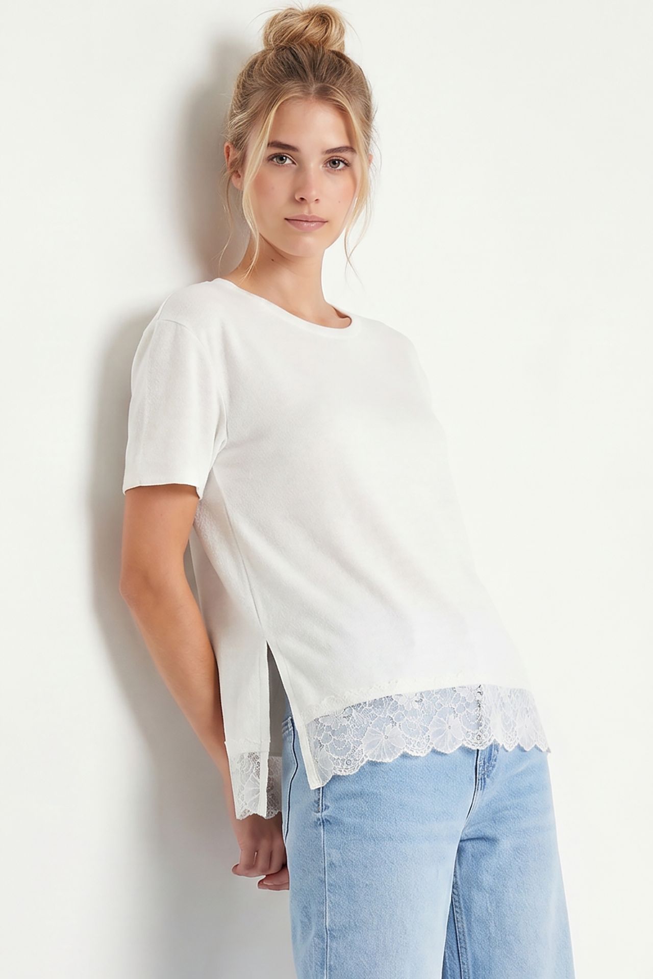 ISTANBUL Oversized Lace Knit Blouse 4