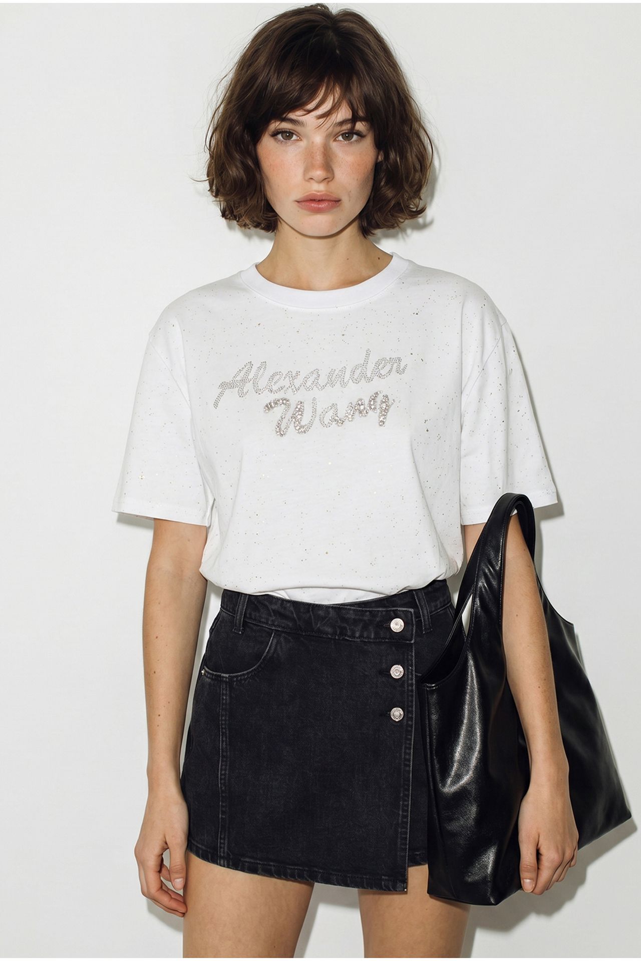 LUCCI Oversize Baskılı Pamuklu Jersey Tişört 5