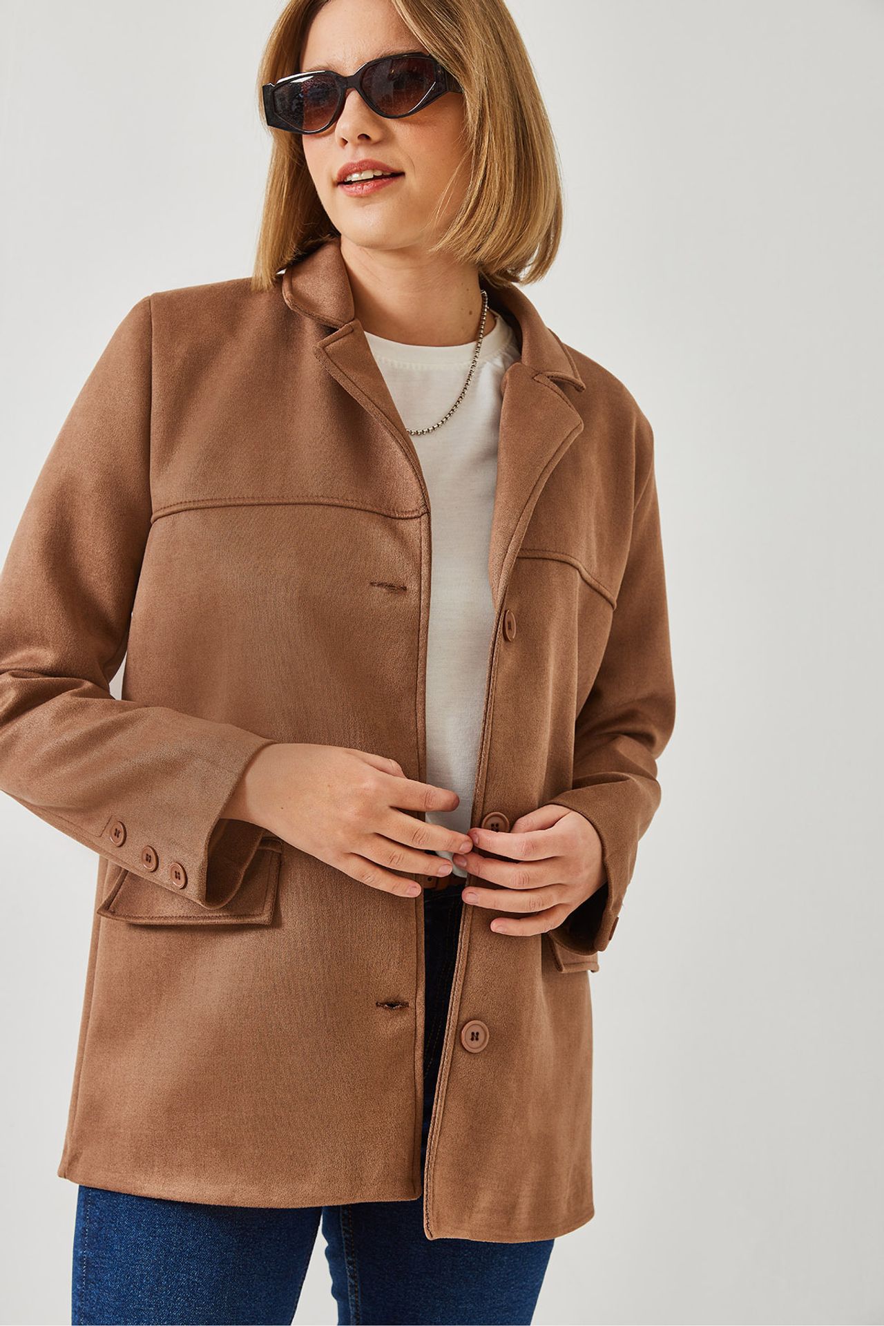 LUCCI Faux Suede Jacket