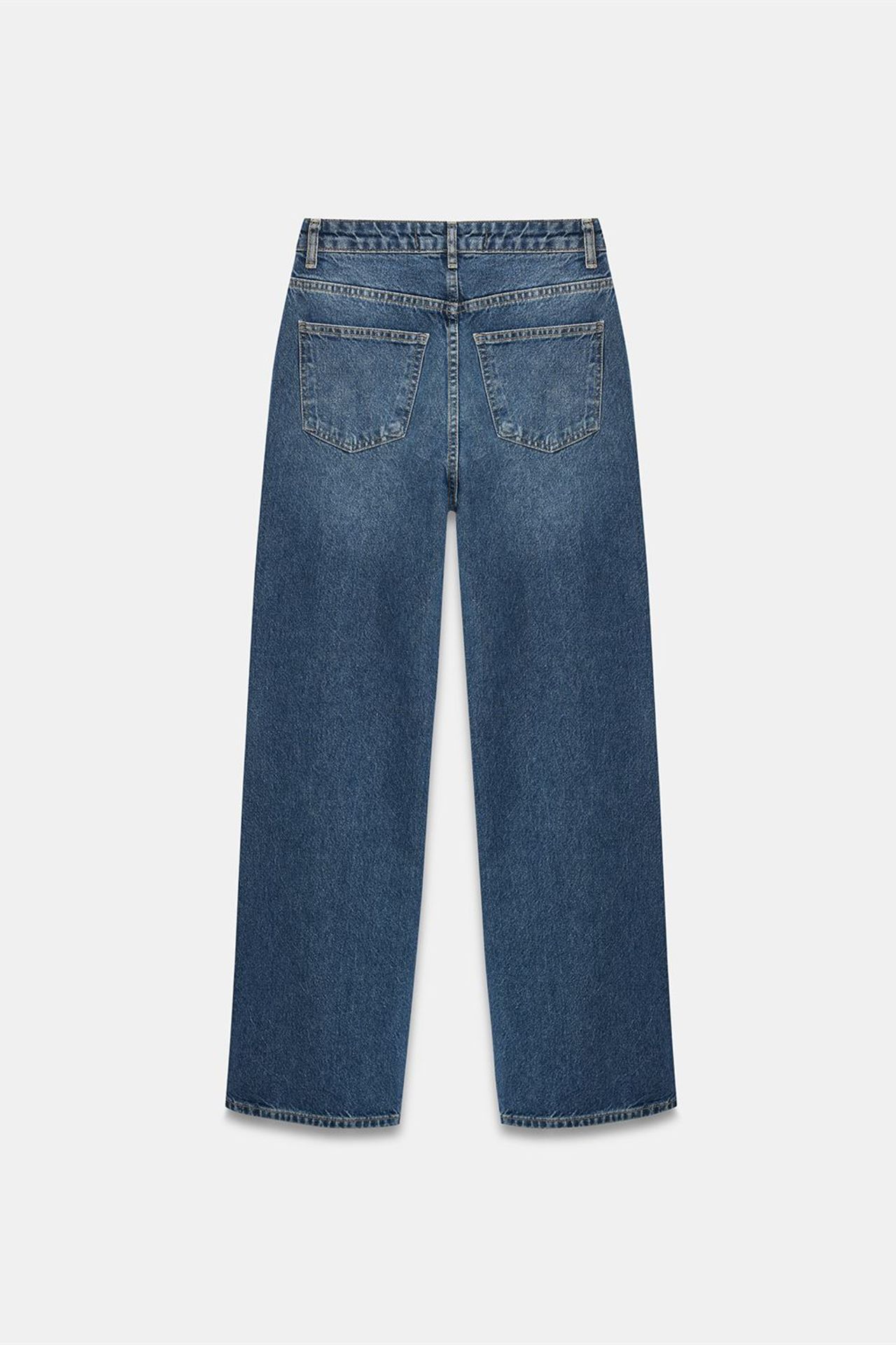 DILVIN Yüksek Bel Geniş Paça Pamuklu Jean 6