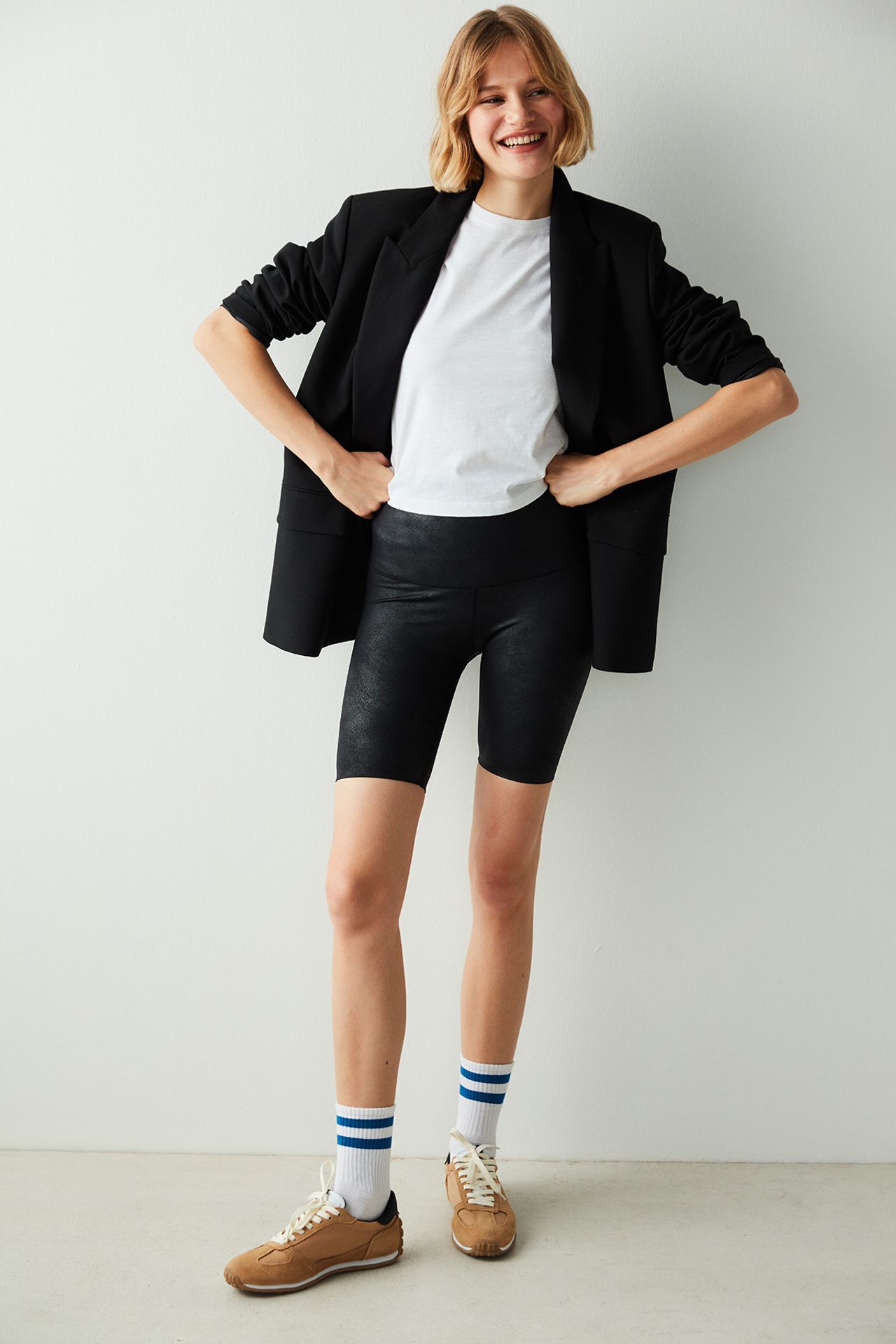 PENTI Miracle Pop Up Leather Biker Short 1