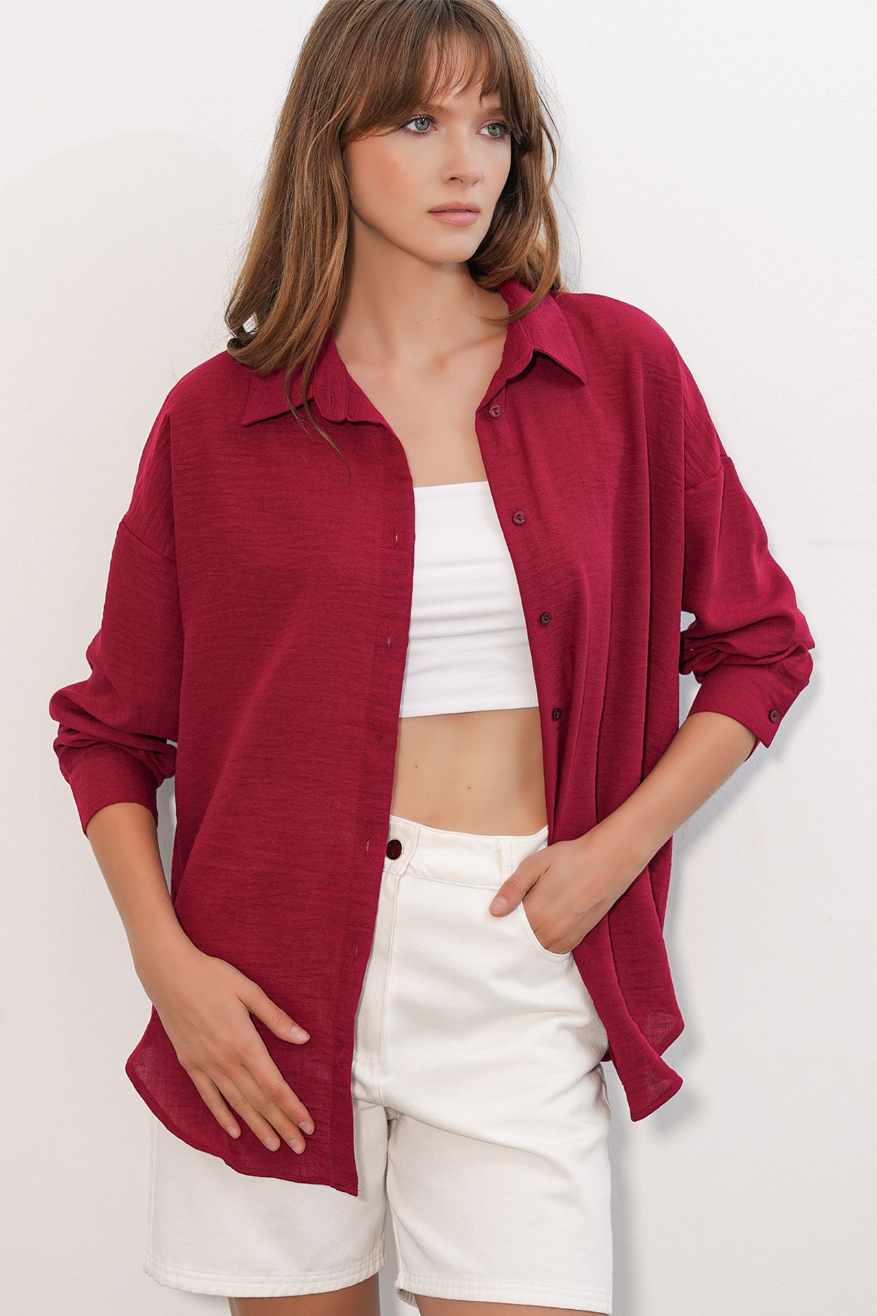 BDART Embroidered Long Sleeve Shirt with Button Closure 3