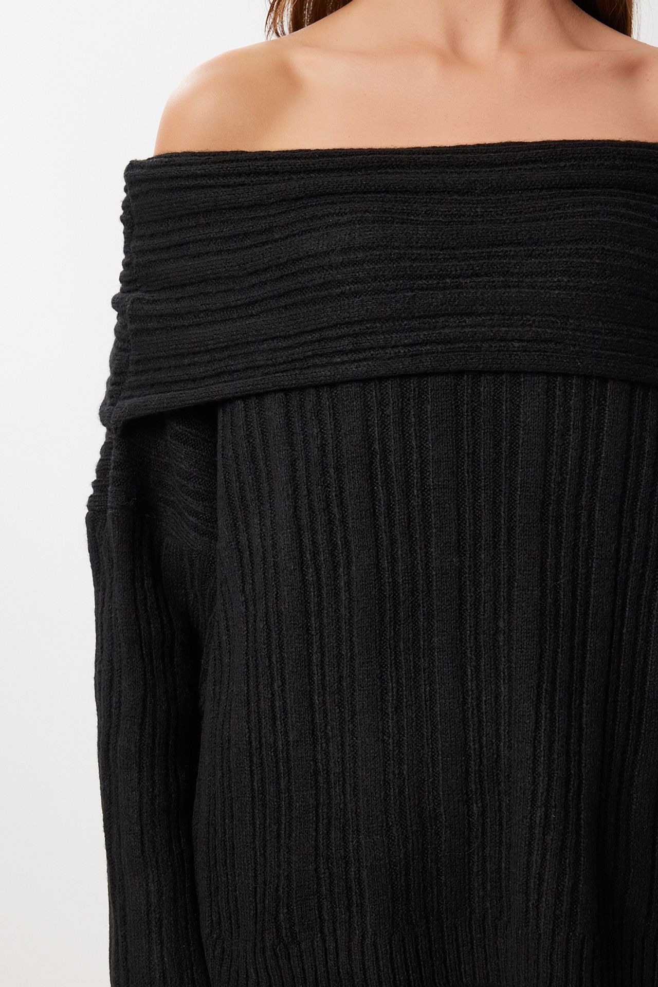 ISTANBUL Off Shoulder Ribbed Knitwear Two-Piece Set 5