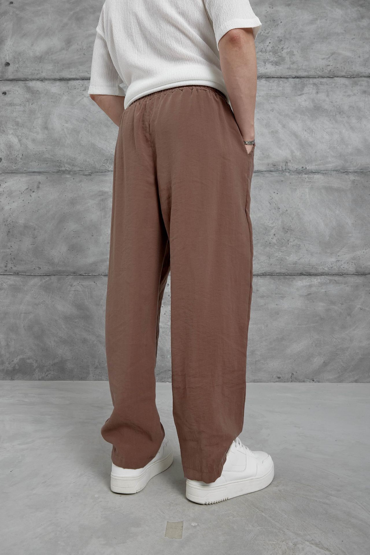 NOMARC Elastik Bel Geniş Paça Pantolon 4