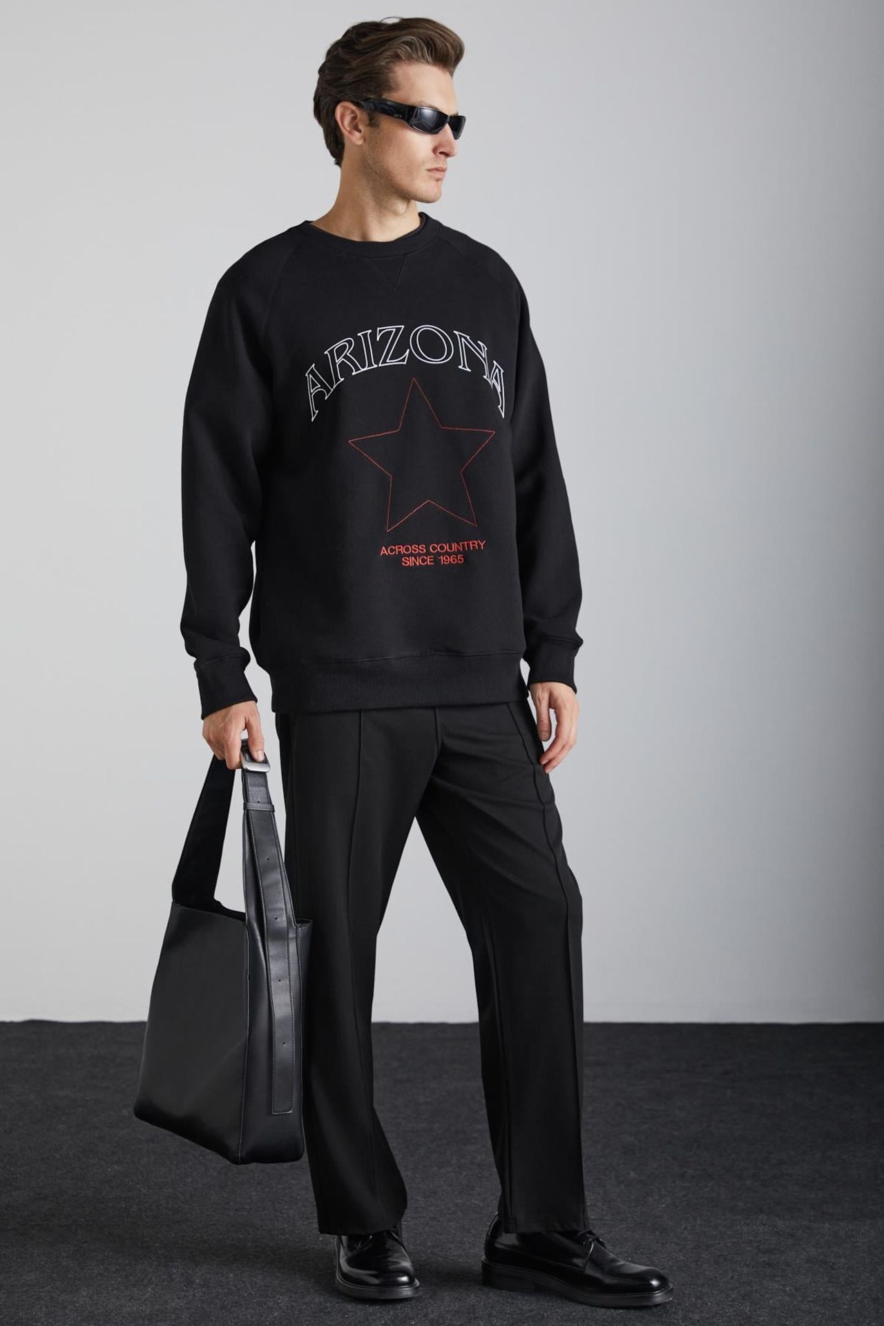 GRIMELANGE Regular Fit Crew Neck Sweatshirt 2