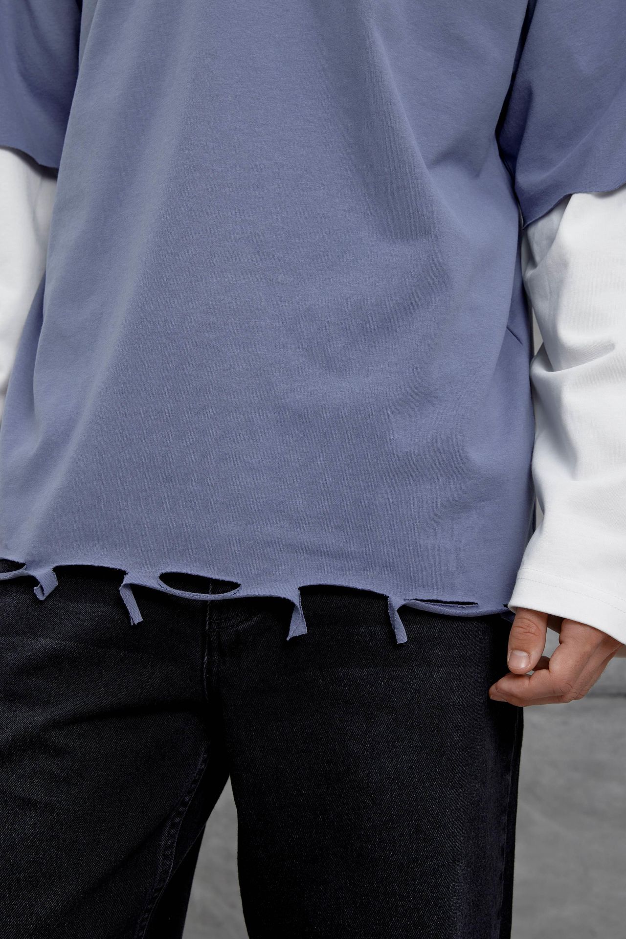 NOMARC Normal Kalıp Bisiklet Yaka Sweatshirt 4