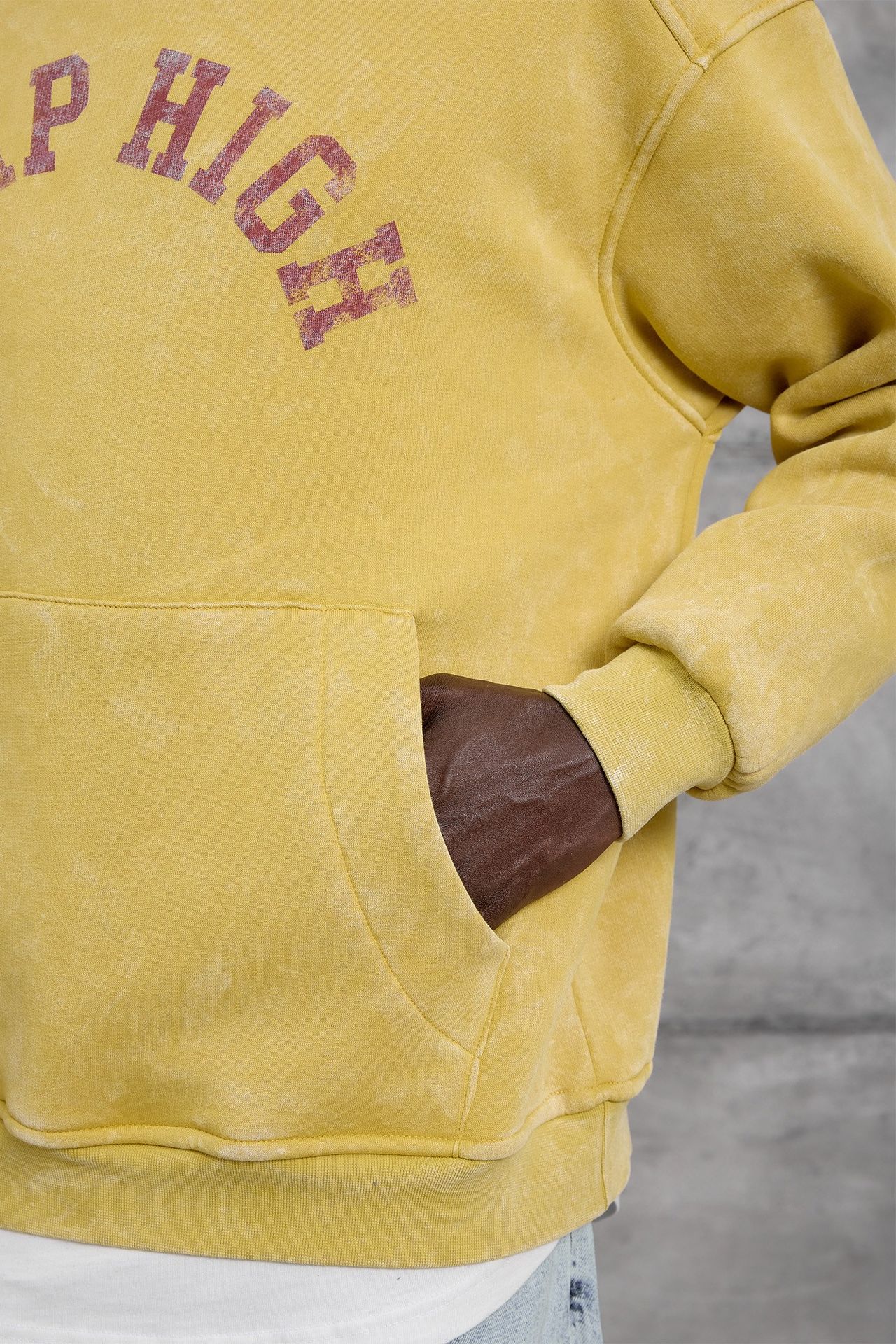 NOMARC Baskılı Bol Bisiklet Yaka Sweatshirt 5