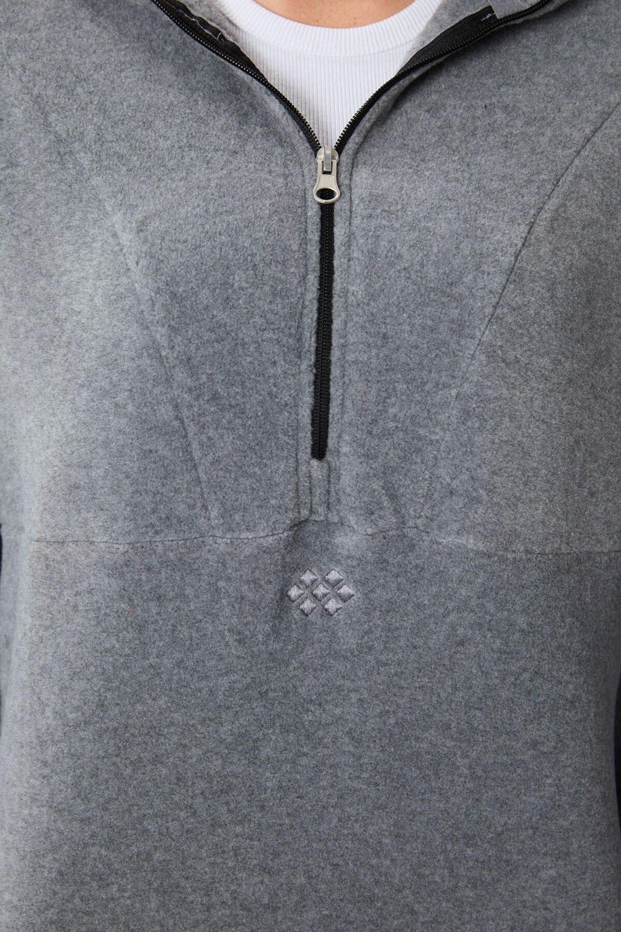 TOMMY Oversized Plush Half-zip Hooded Sweatshirt 5