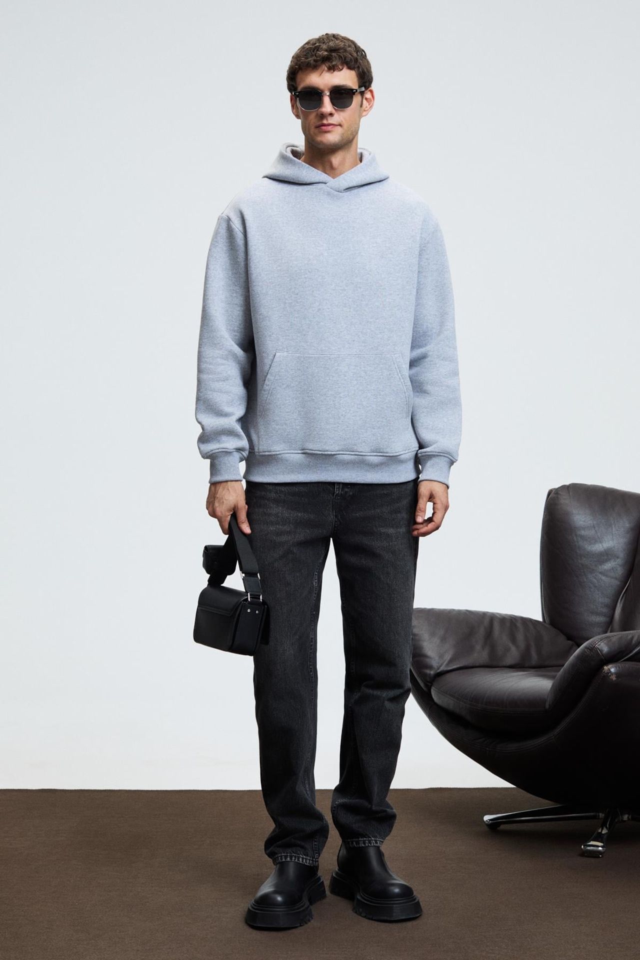 GRIMELANGE Geniş Kesimli Kapüşonlu Cepli Sweatshirt 2